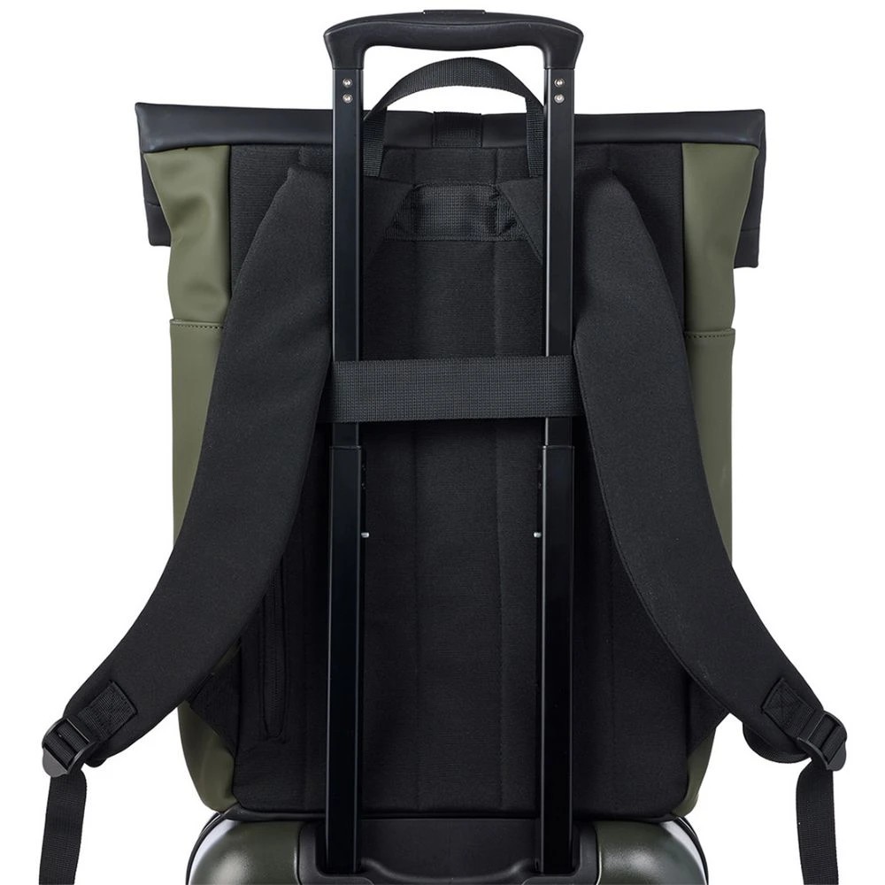 4 Otto On The Go Roll Top Backpack Green, 4 of 10