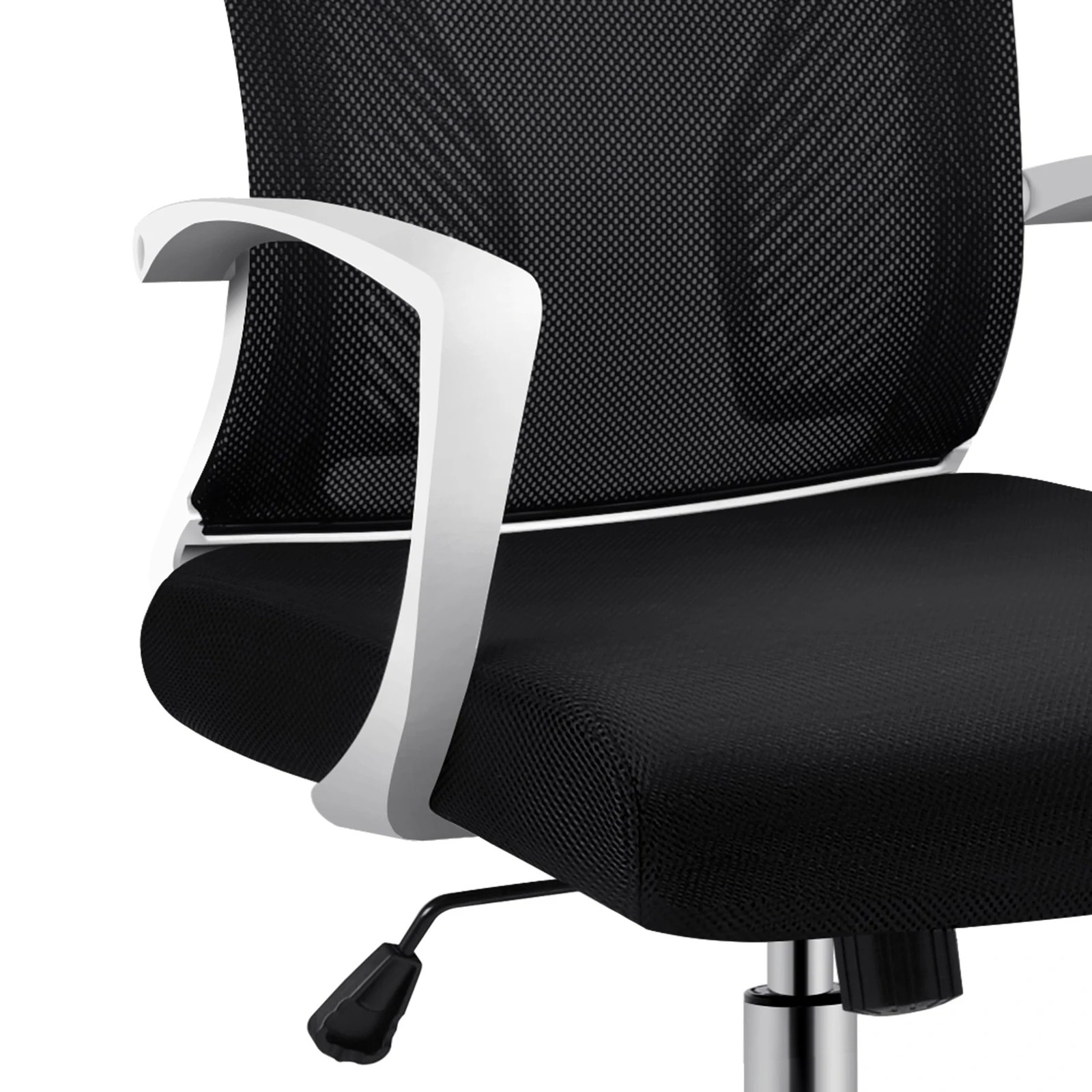 6 Alfordson Mesh Office Chair Executive Fabric Seat Gaming Racing Tilt Computer - Black, 6 of 10