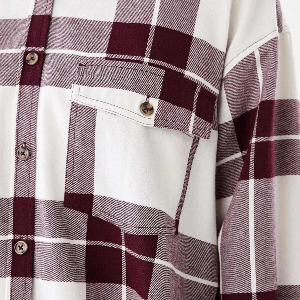 6 Long Sleeve Brushed Check Shirt Abi Check, 6 of 7