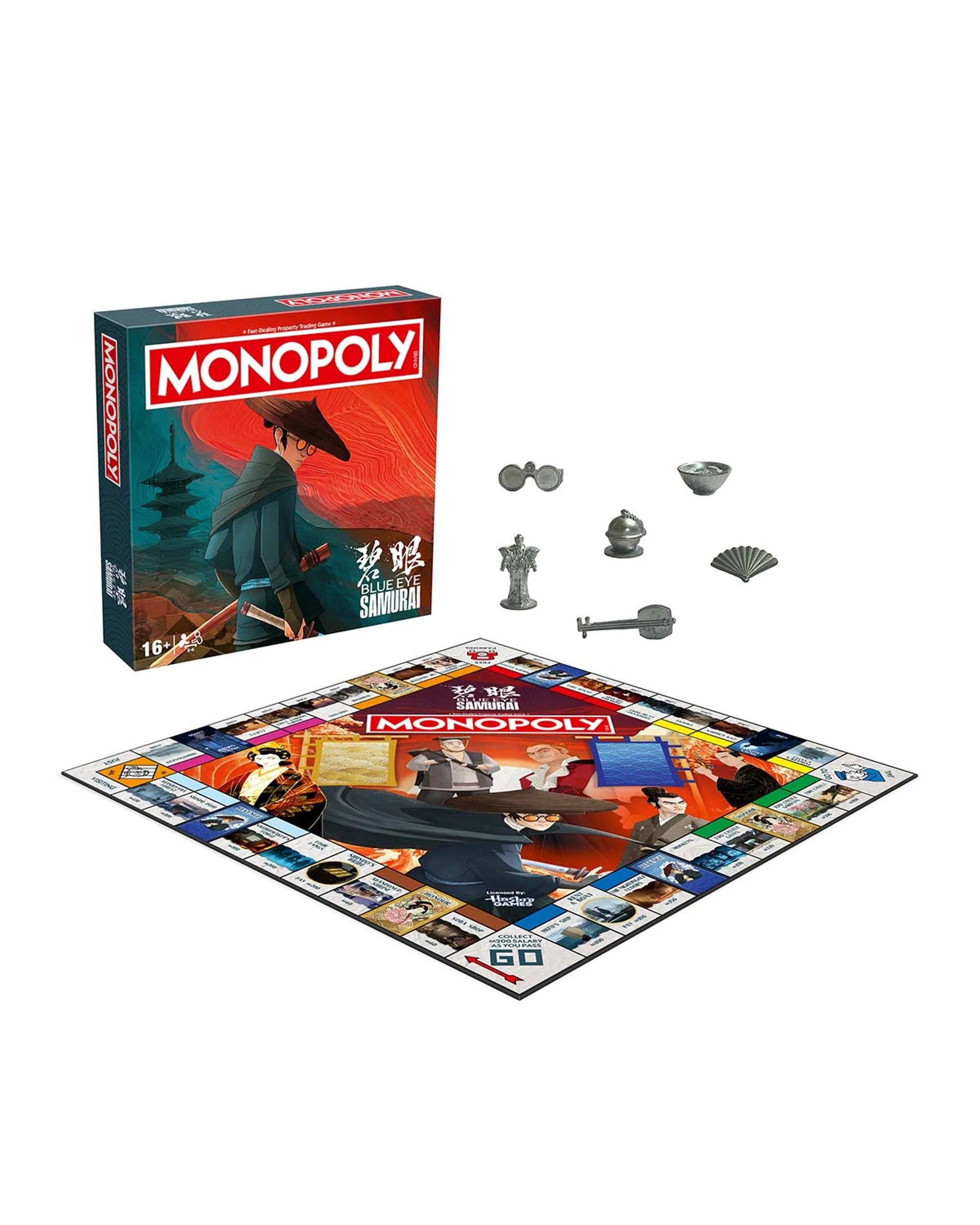 1 Monopoly Blue Eye Samurai Edition Board Game, 1 of 8