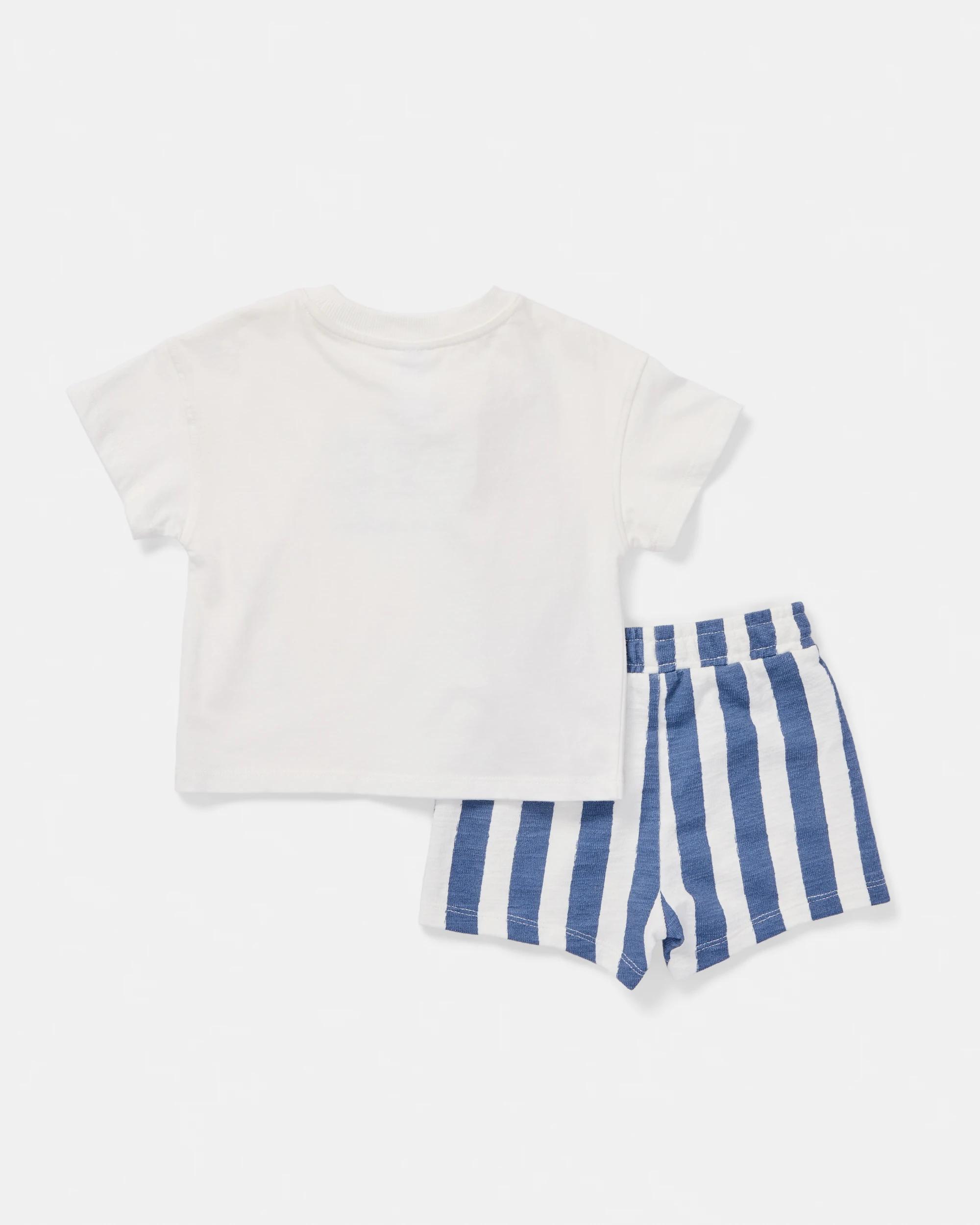 2 Short Sleeve T-shirt & Shorts Set Bears, 2 of 6