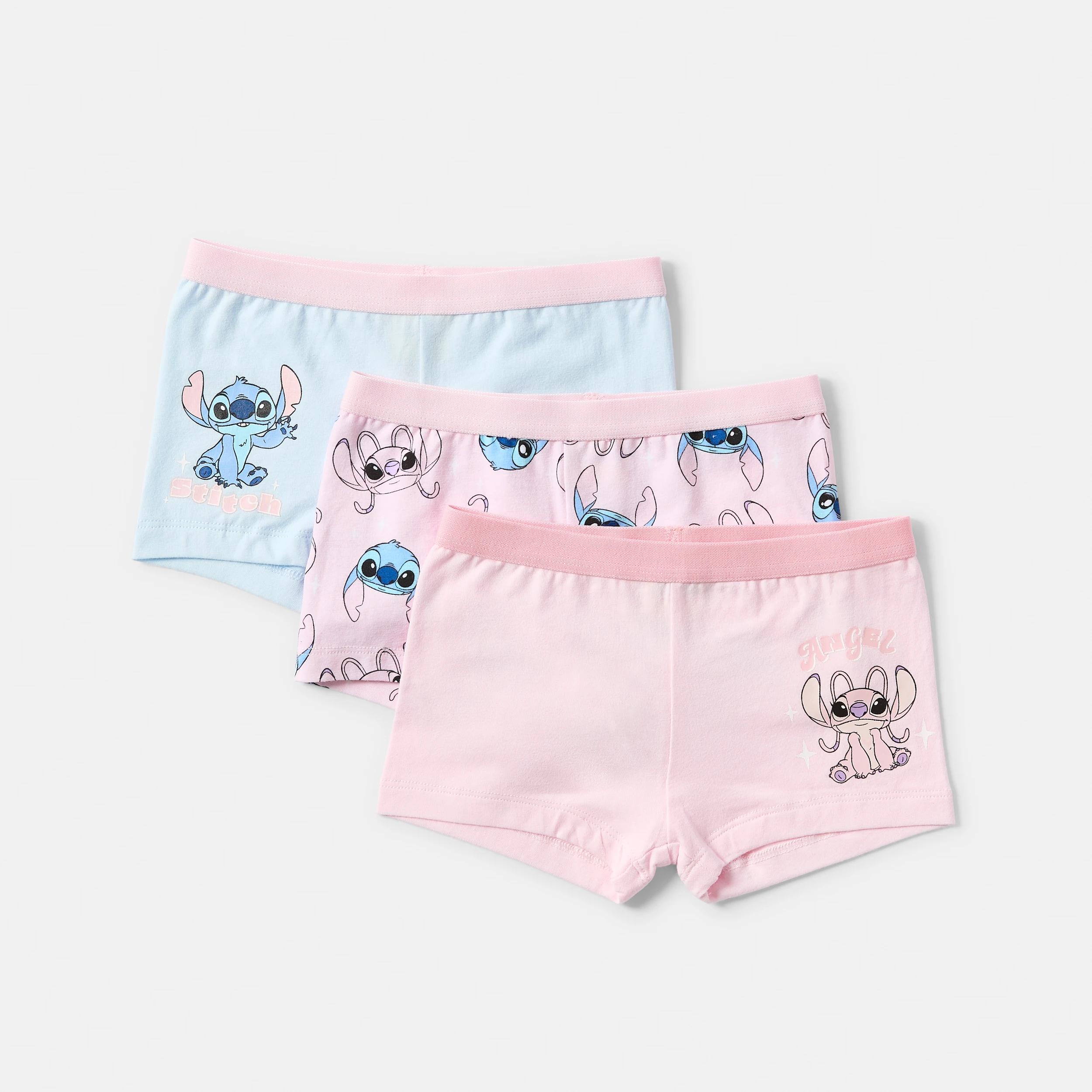 1 3 Pack Disney Lilo & Stitch License Shorties Pink Stitch, 1 of 5