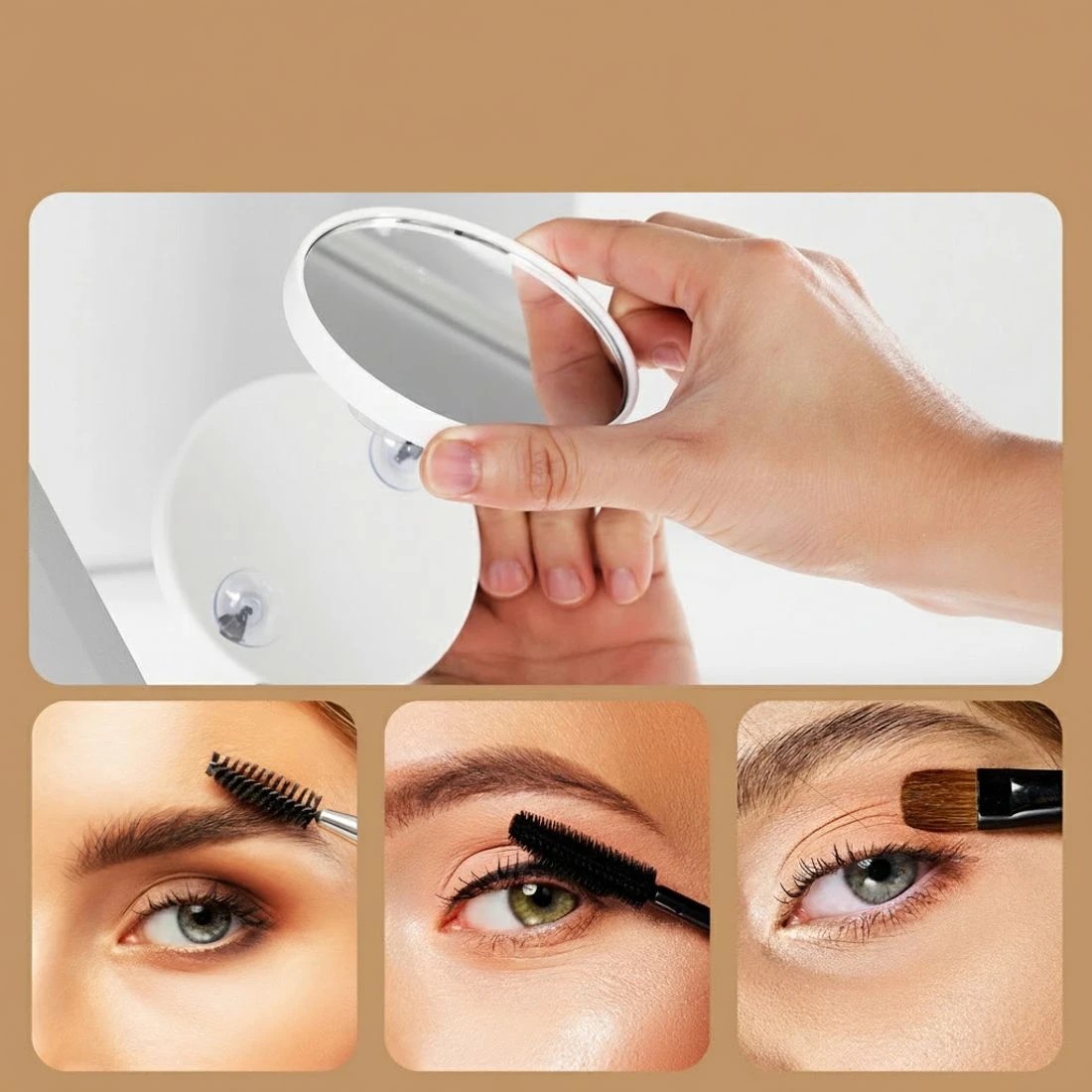 8 Embellir Makeup Mirror 58x46cm 360° Rotatable Vanity Mirror with Lights Bright Light Strip Adjustable - Multi, 8 of 8