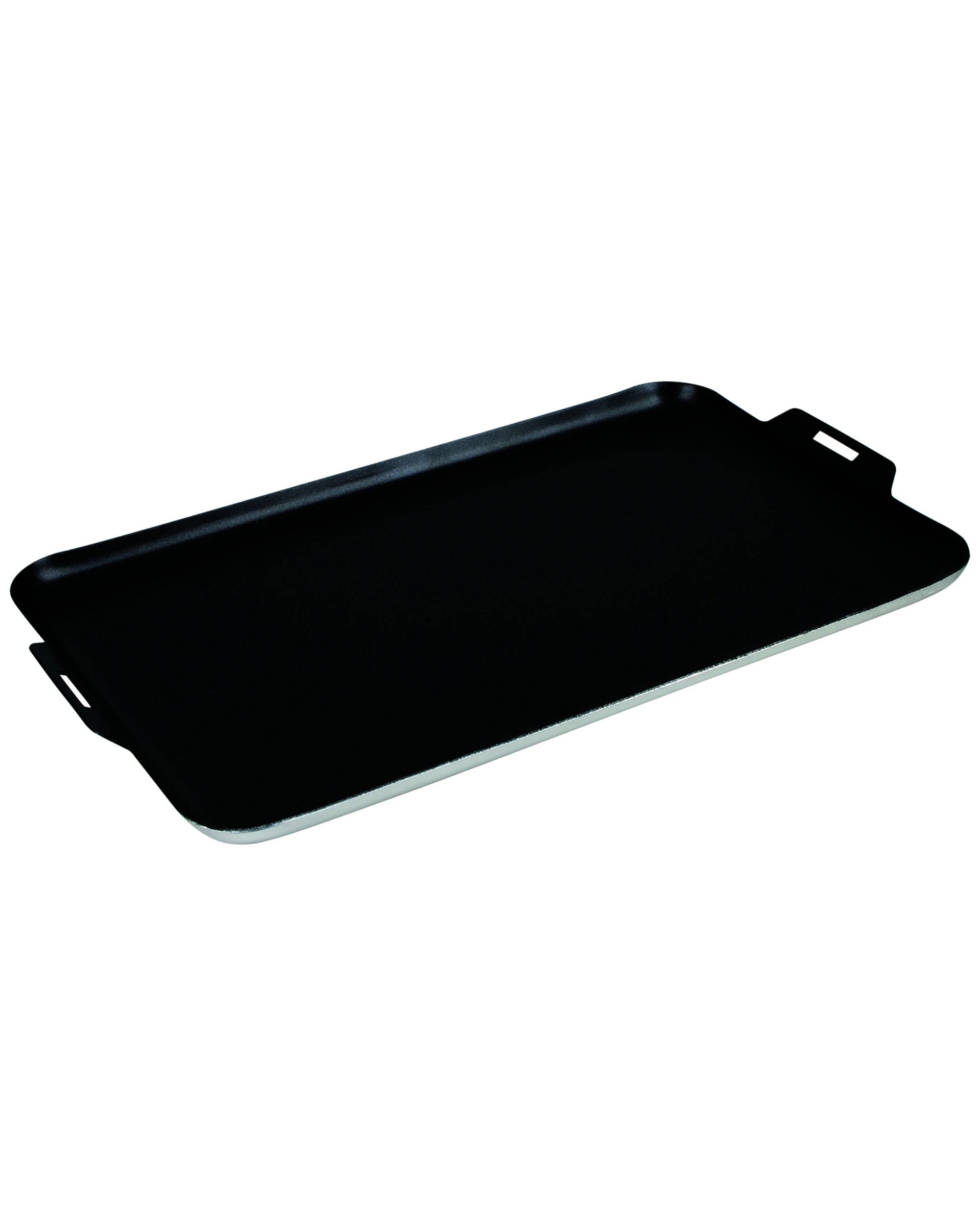 1 Wildtrak Aluminium Non-Stick Griddle Pan Heavy Duty Built-In Handles - Black, 1 of 2