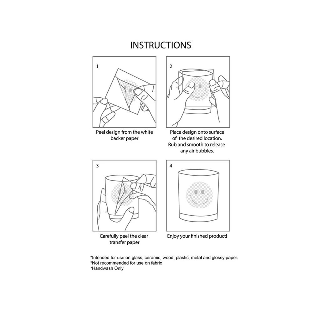 5 Otto Cold Transfer Sticker Small Smiley, 5 of 5