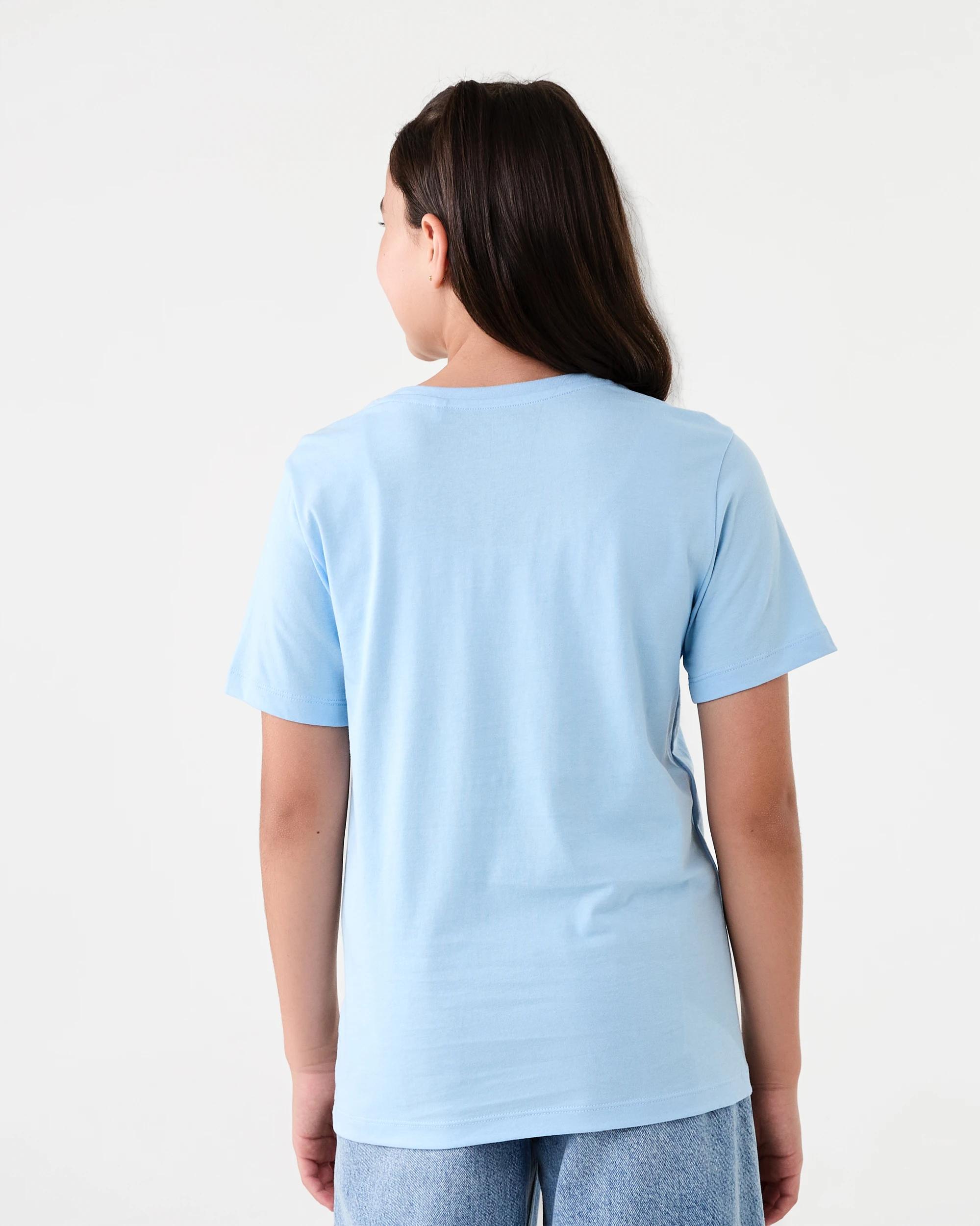 2 Short Sleeve Printed T-shirt Blue Food, 2 of 7