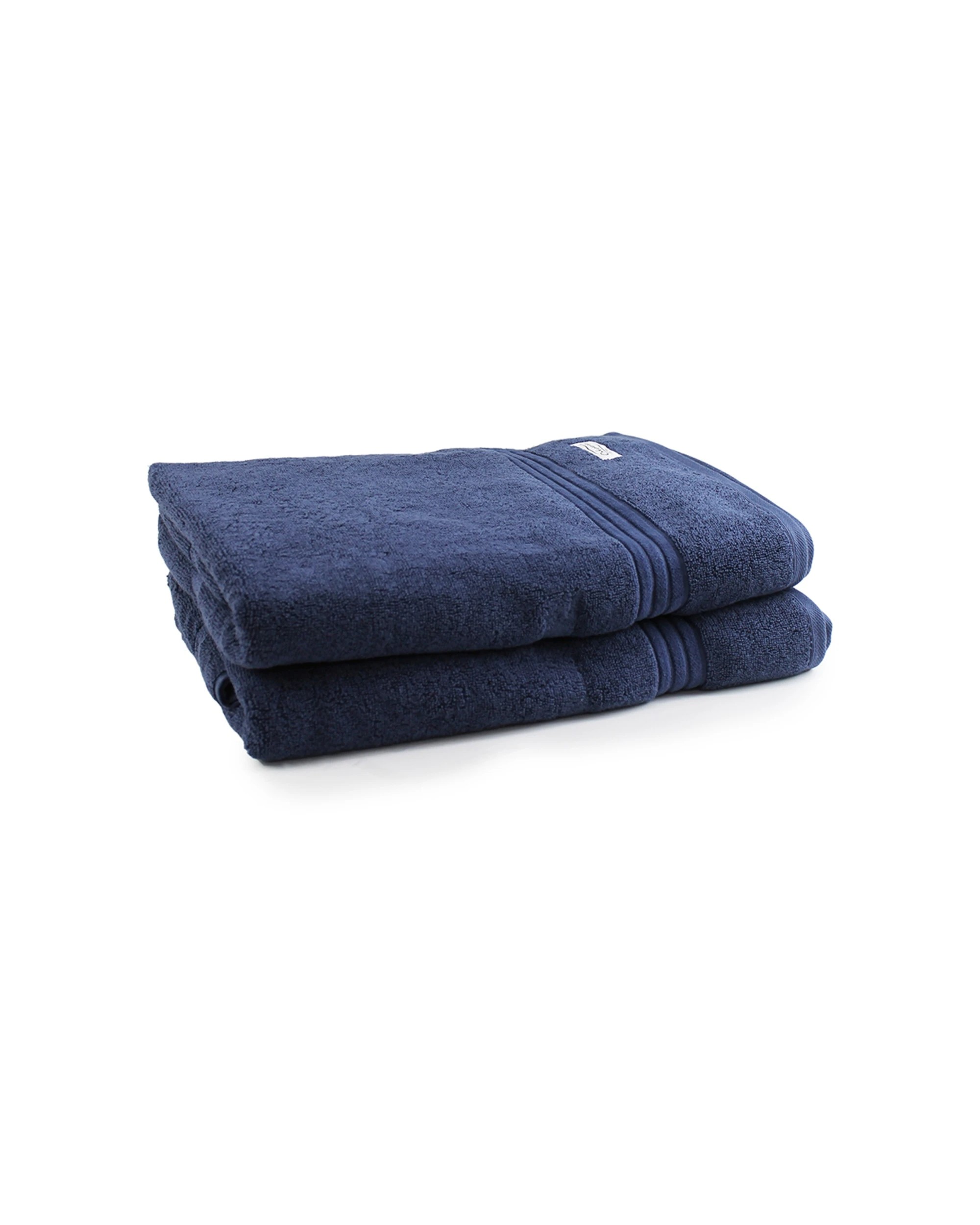 1 Onkaparinga 2pc 90x167cm Cotton Flinders Premium Bath Sheets Set 600gsm Denim - Blue, 1 of 3