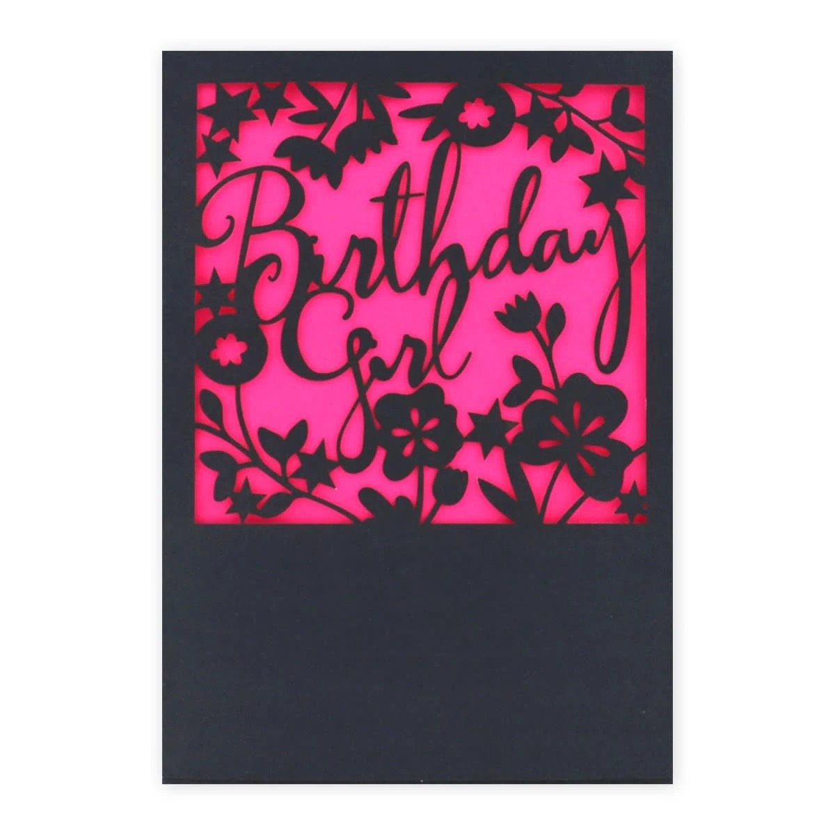 3 Connections from Hallmark Birthday Card For Girl - Floral Silhouette, 3 of 3
