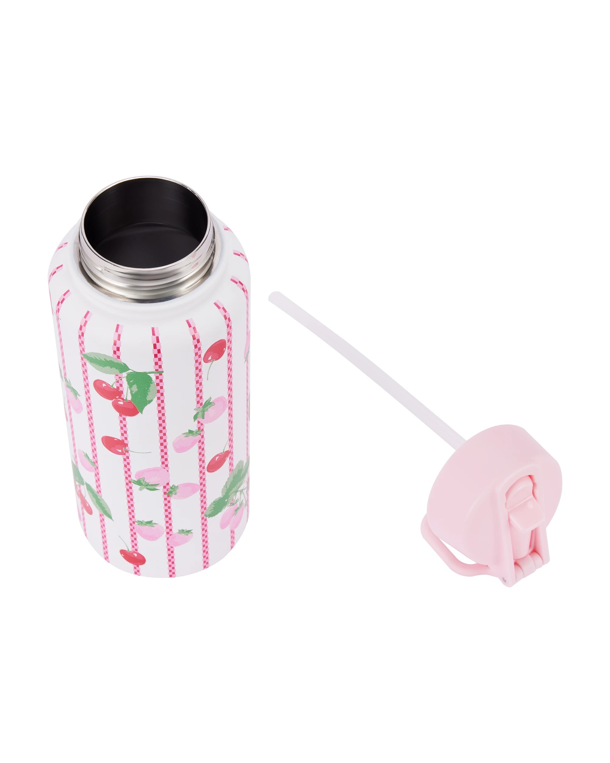 5 960ml Fruit Double Wall Insulated Cylinder Drink Bottle, 5 of 7