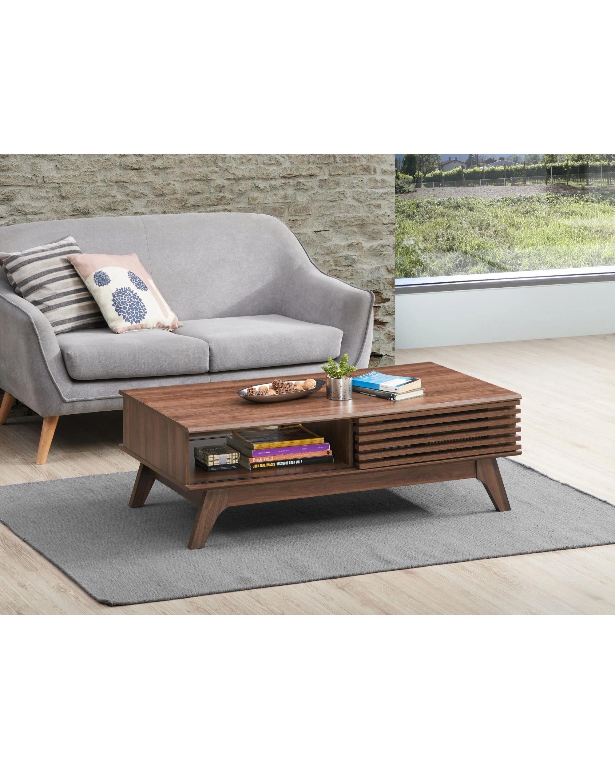 2 Kodu Coffee Table 2 Doors Walnut - Brown, 2 of 2