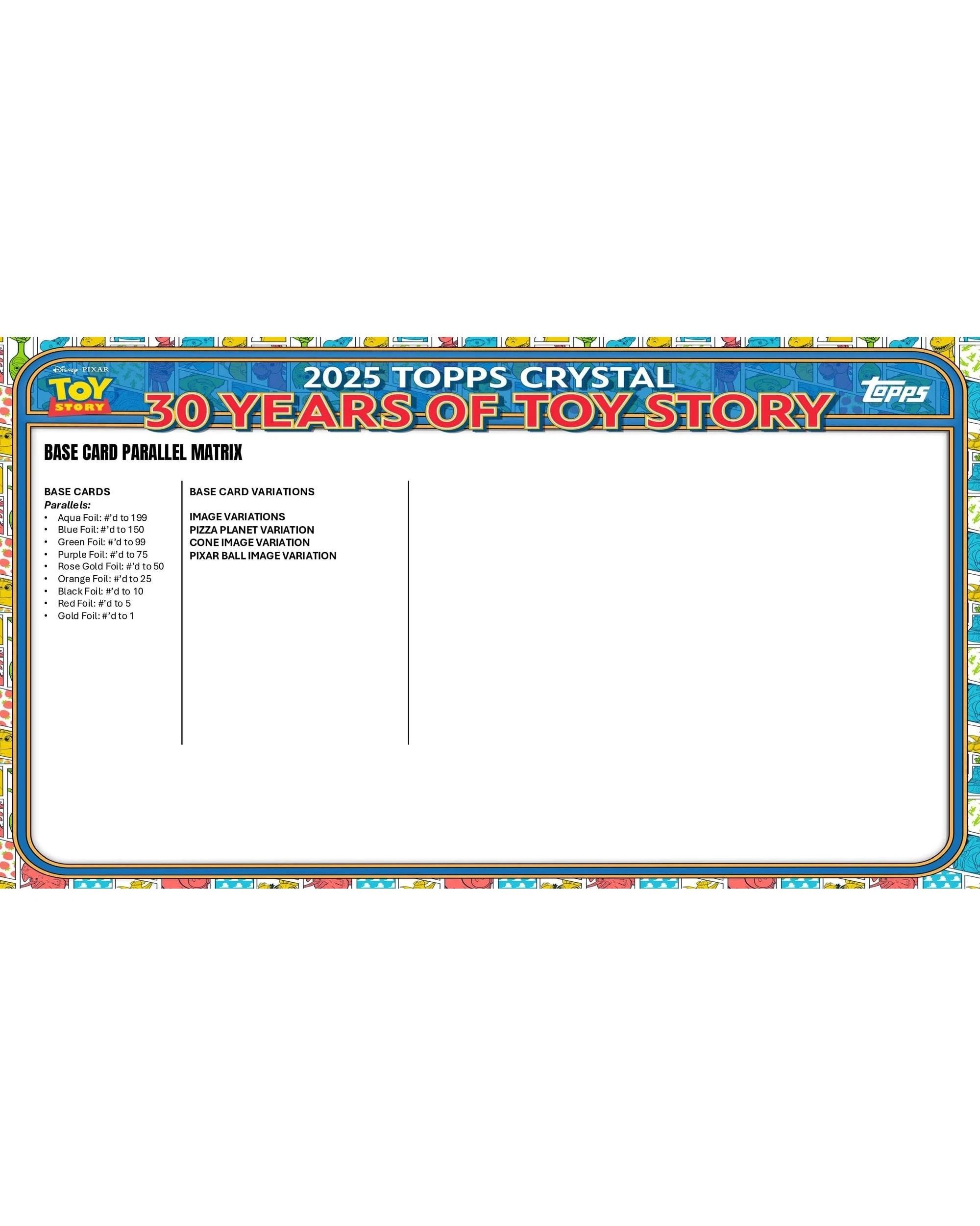 6 Topps 2025 Crystal Disney Pixar 30 Years of Toy Story Hobby Box, 6 of 10