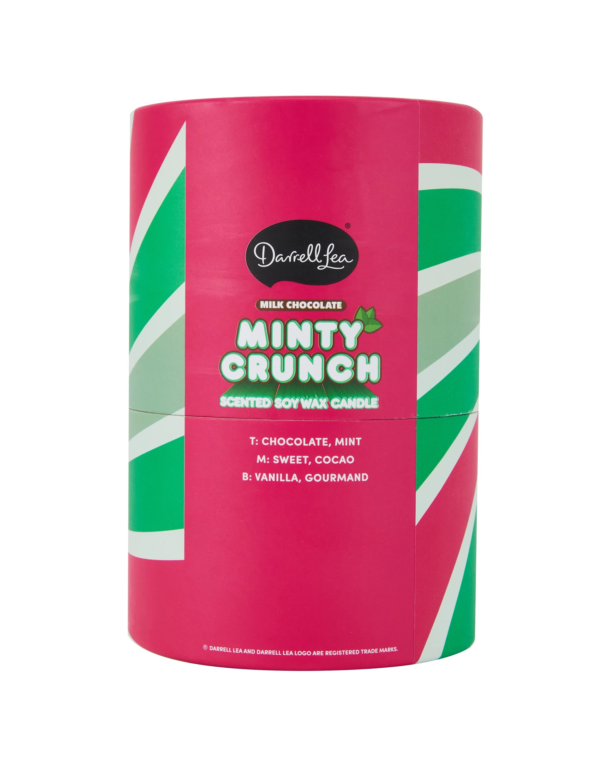 6 Darrell Lea Milk Chocolate Minty Crunch Scented Soy Wax Candle, 6 of 6