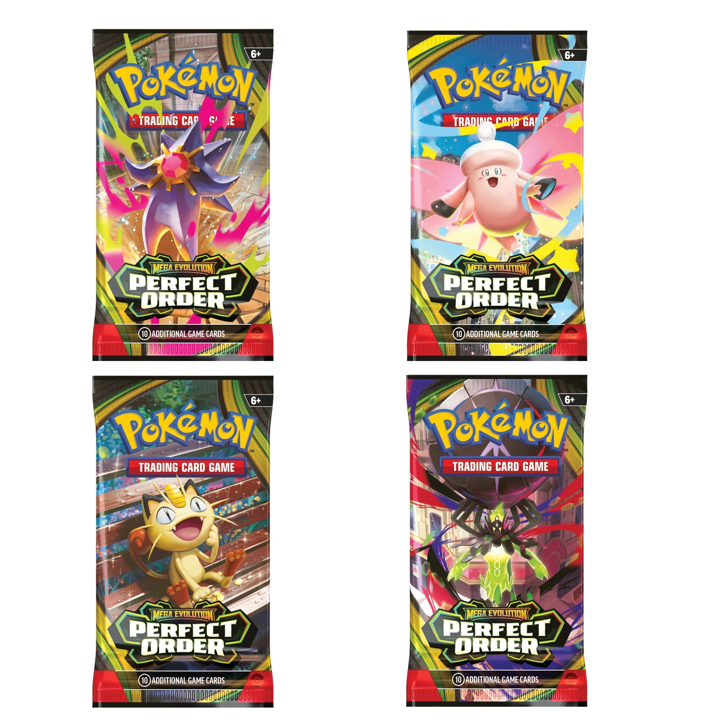 1 Pokemon Trading Card Game: Mega Evolution - Perfect Order Booster Display - Assorted, 1 of 9