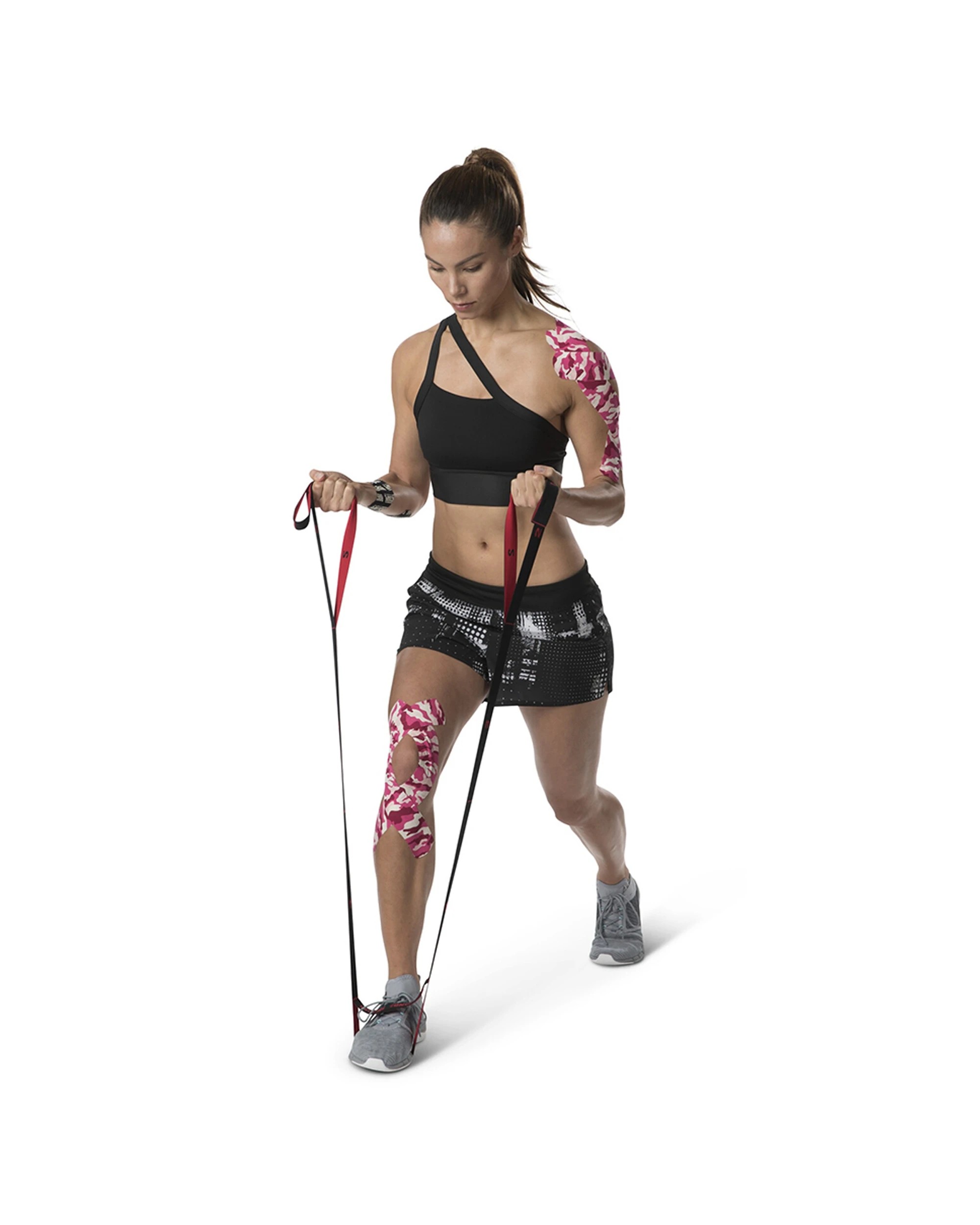 3 RockTape RockBand Flex Stretching Resistance Band Medium 18-22lb Washable - Black, 3 of 5