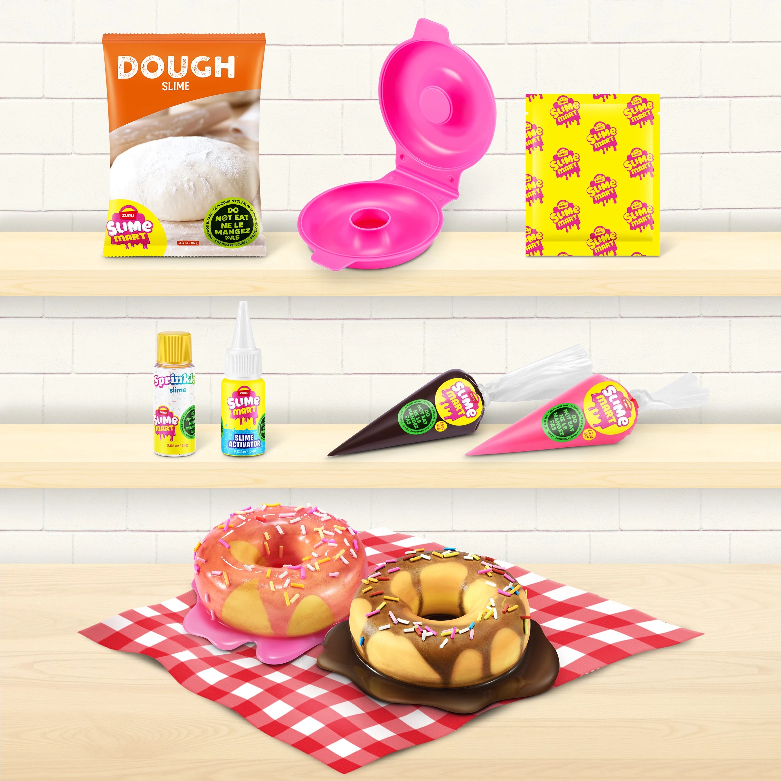 7 10 Piece Zuru Slime Mart Make Your Own Realistic Slime Food Playset - Donut, 7 of 9