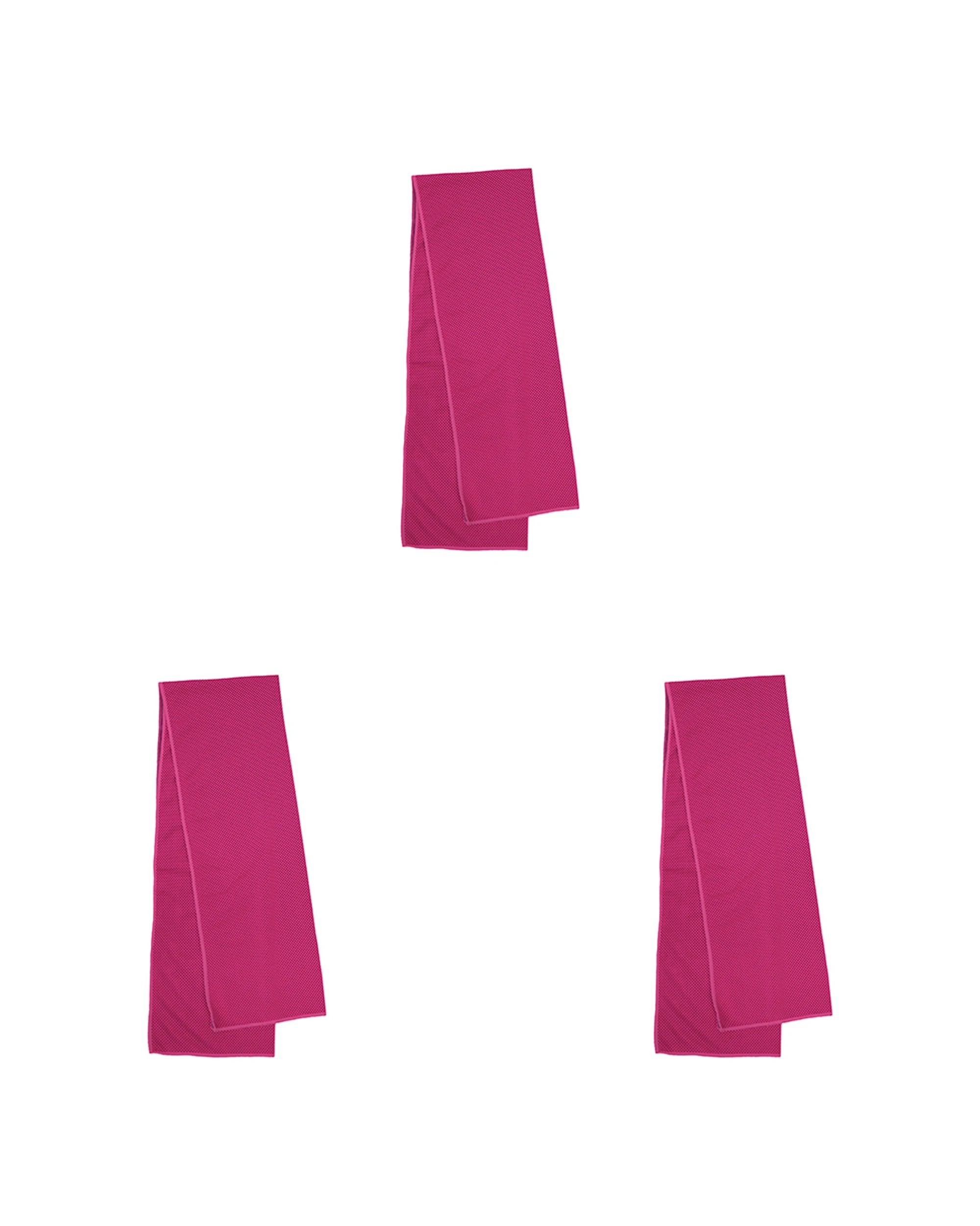 1 Bambury Gym Workout Snap Cold Towel 3 Pack 30 x 100cm Evaporative Cooling - Pink, 1 of 2