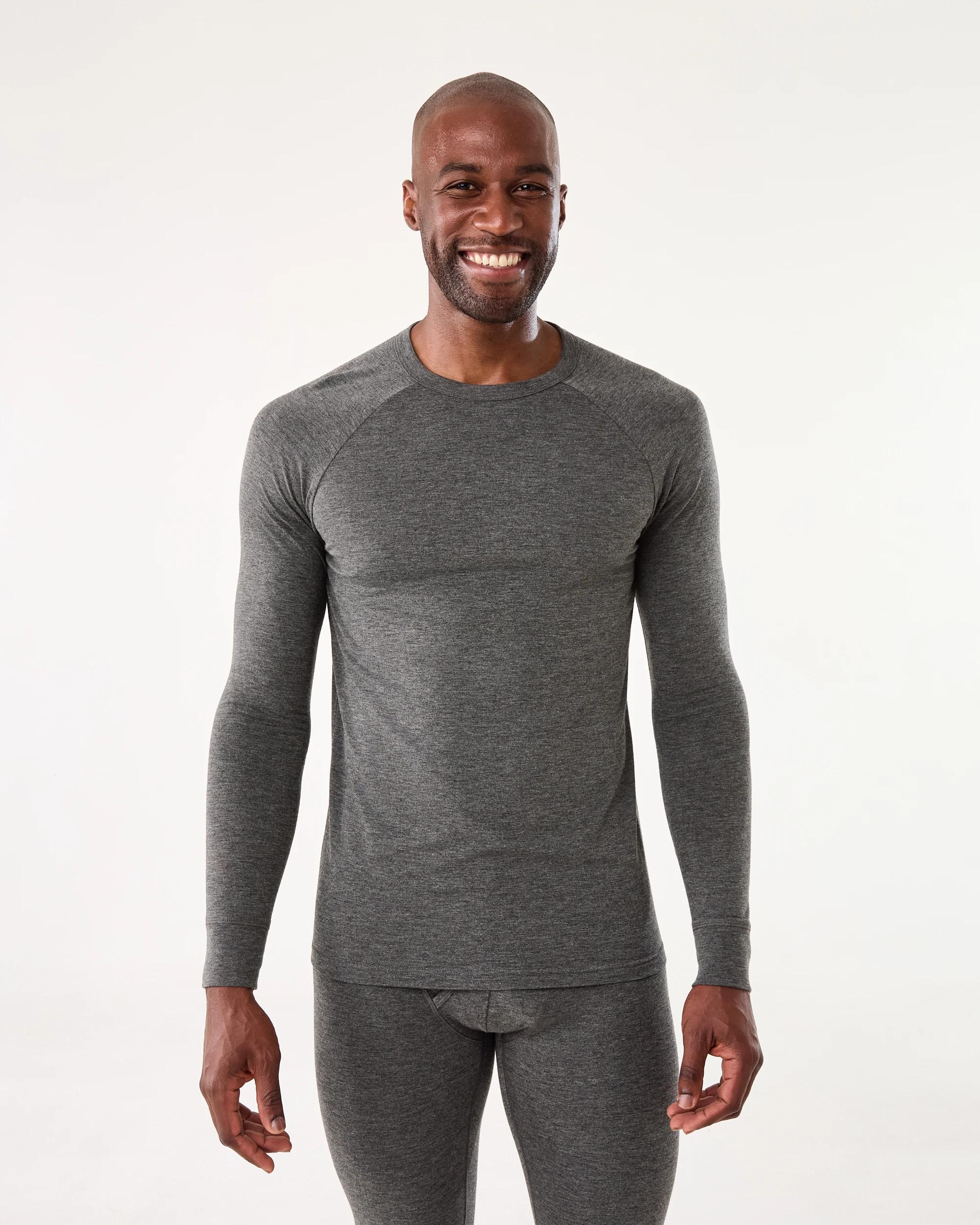 1 Long Sleeve Thermal Top Gry Chmrle, 1 of 4