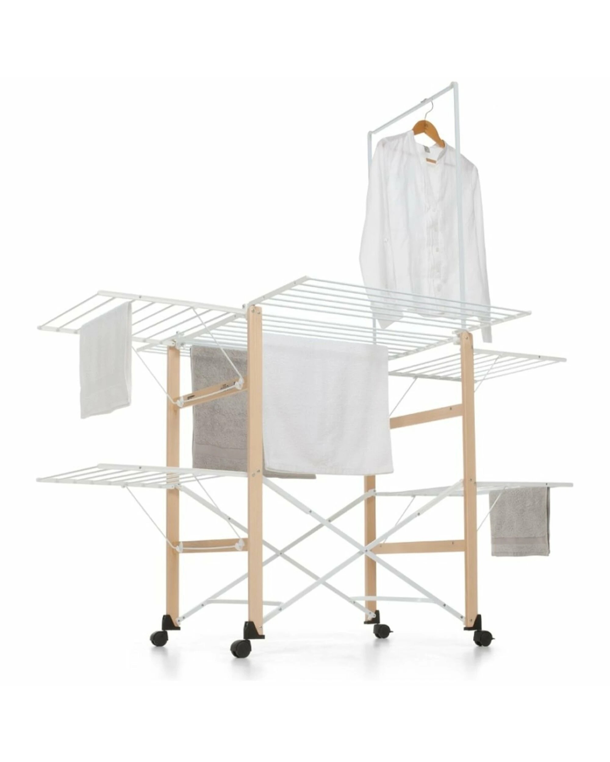 1 Foppapedretti Super Gulliver Clothes Airer in Natural Beechwood, 1 of 1