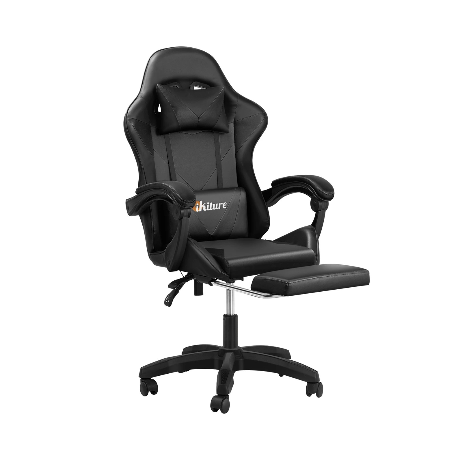 1 Oikiture Massage Gaming Office Chair Recliner
 - Black, 1 of 10