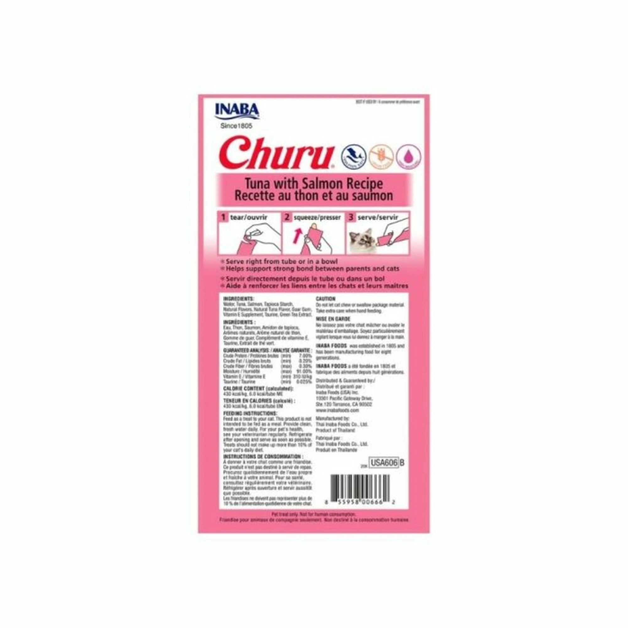 2 Inaba Cat Churu Puree Salmon Tuna 56g 6pk, 2 of 2