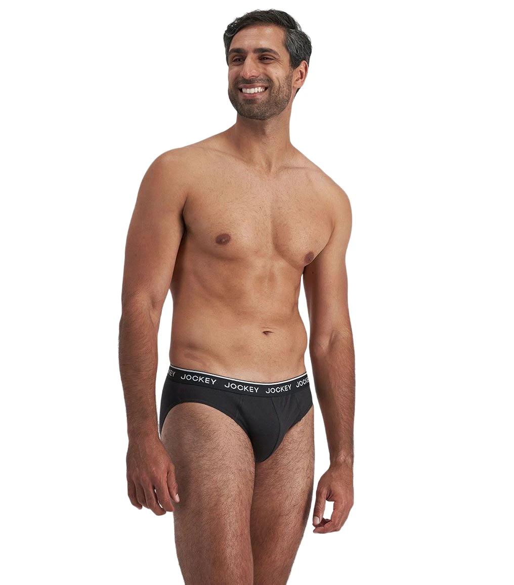 7 Jockey 16 Pack Elastic Cotton Brief Underwear BLACK/GREY, 7 of 9