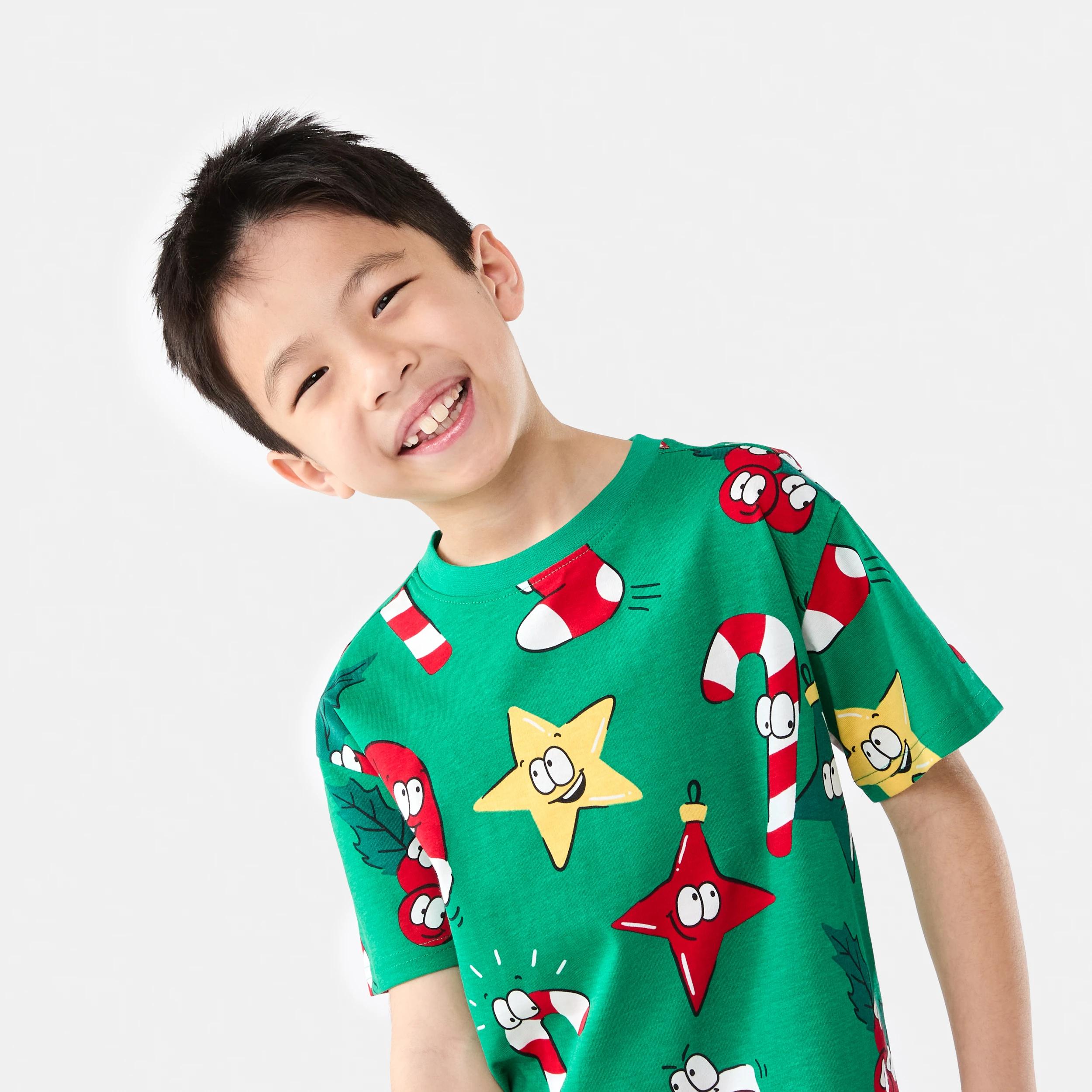 3 Christmas Print T-shirt Grn Xmas, 3 of 7