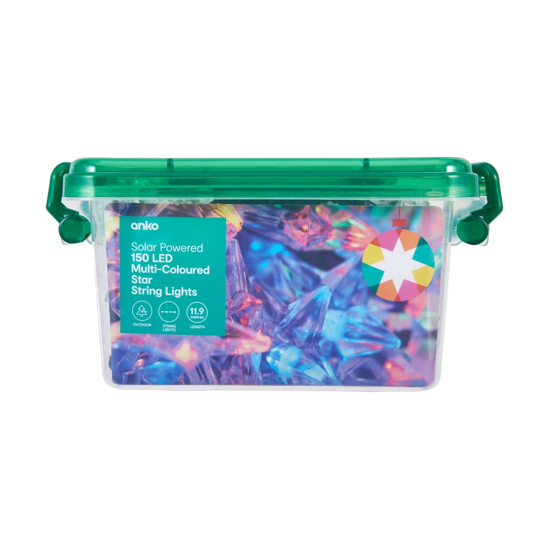 6 Solar Powered 150 LED Multi-Coloured Star String Lights, 6 of 7