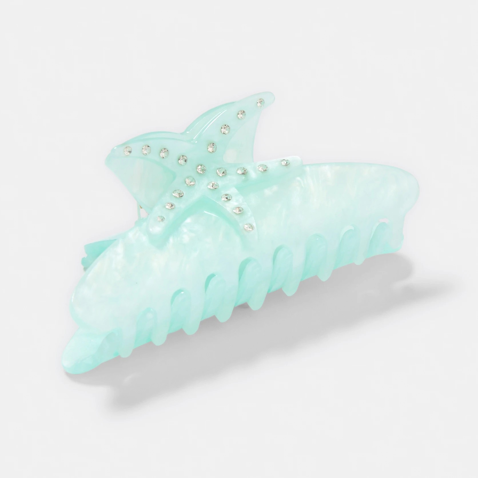 2 Blue Novelty Starfish Claw Hair Clip, 2 of 4