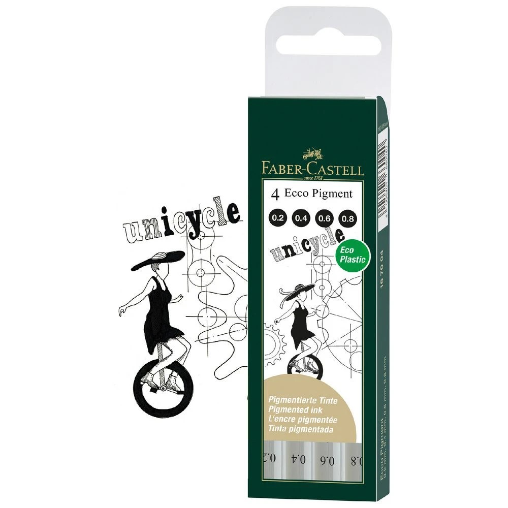 6 Faber-Castell Ecco Pigment Fineliner Evens 4 Pack, 6 of 6