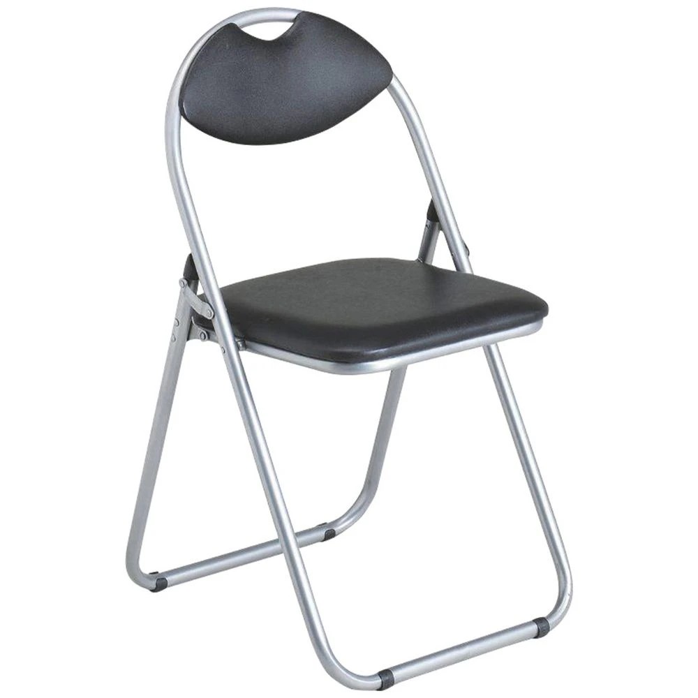 1 Keji Padded Folding Chair Black, 1 of 1
