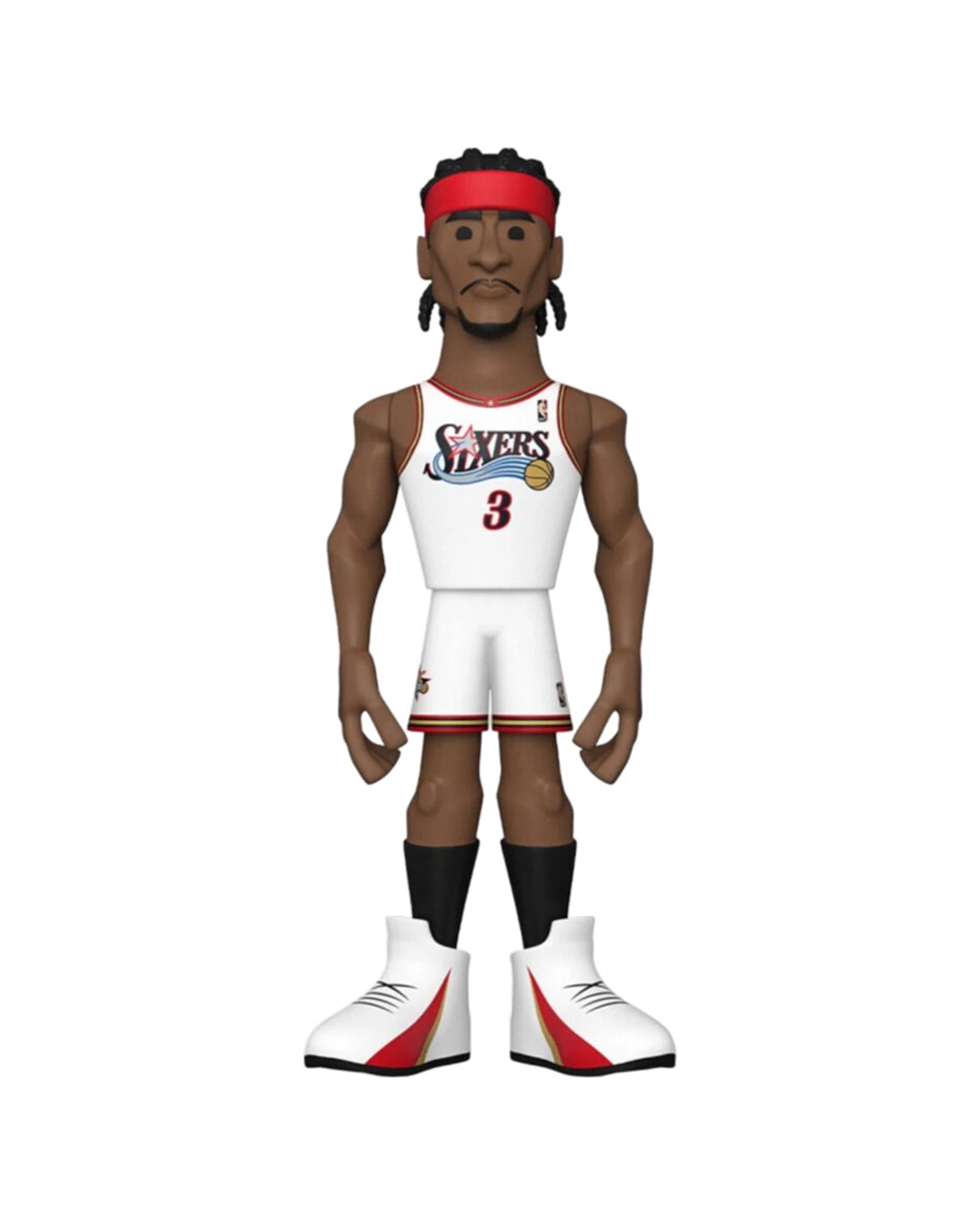 1 NBA Basketball Gold Premium Figure Toy 12In Allen Iverson Funko Collectible - White, 1 of 5