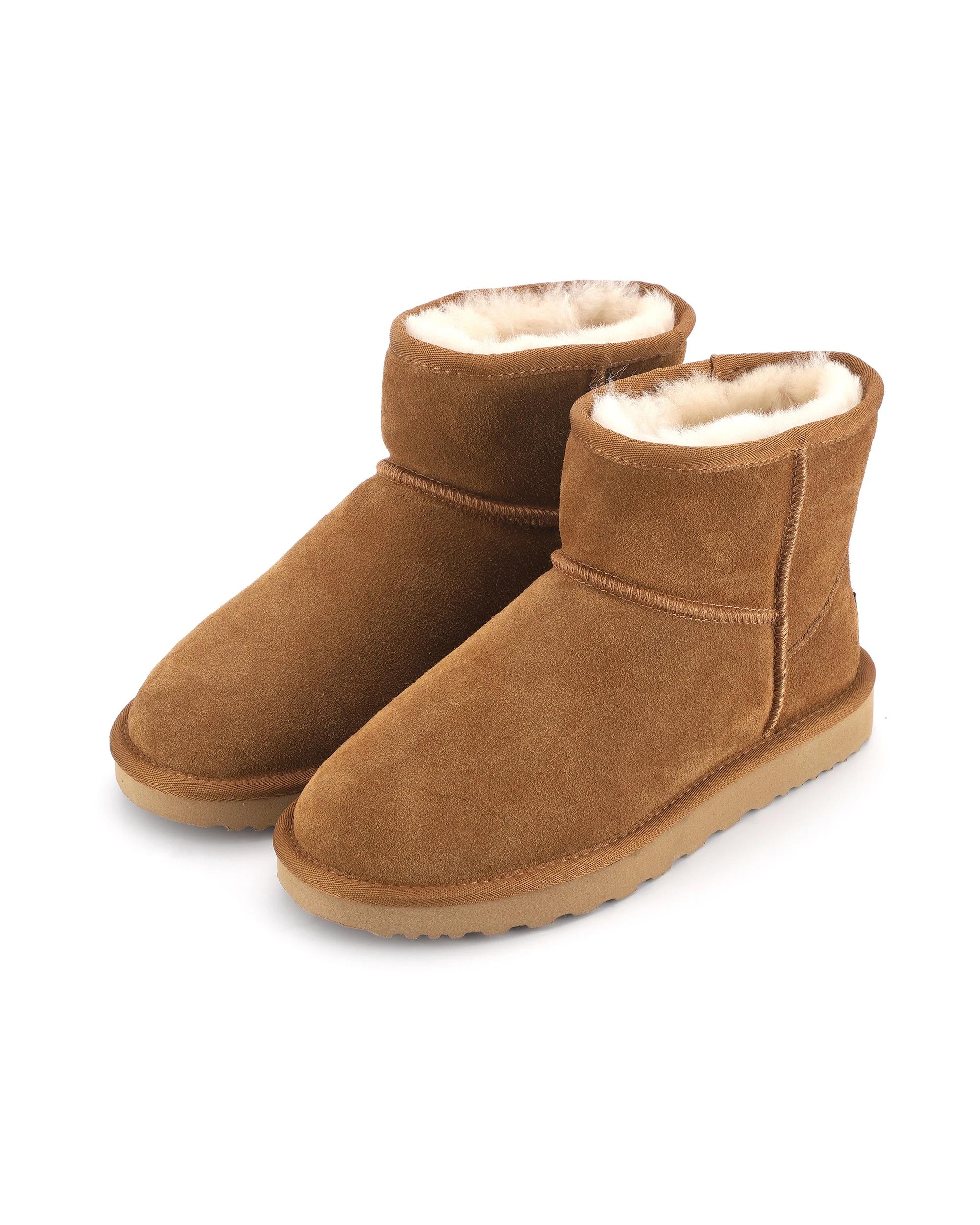 4 AUS WOOLI Signature Short Sheepskin Ankle UGG Boots TAN, 4 of 7
