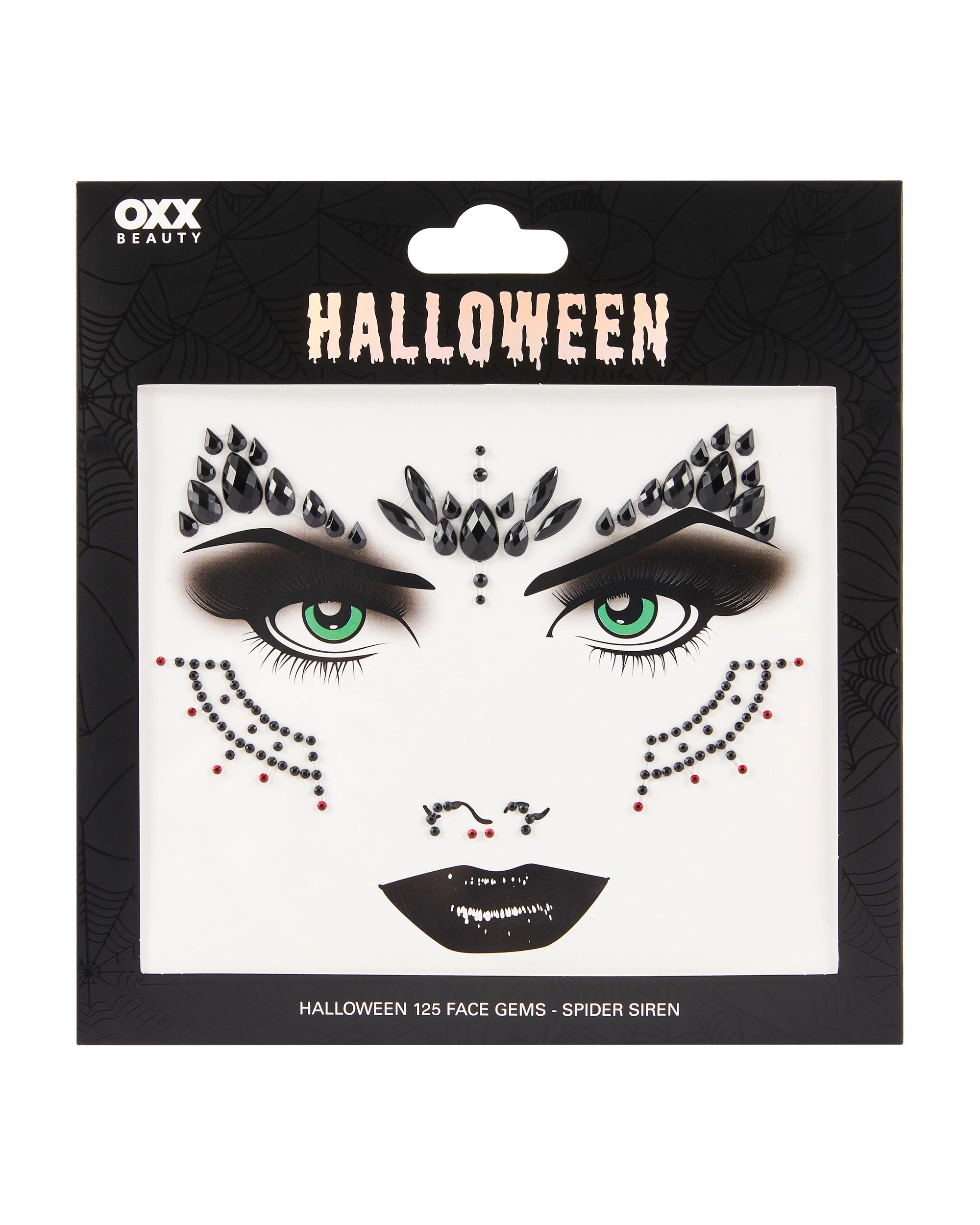 1 OXX Beauty 125 Pack Halloween Face Gems - Spider Siren, 1 of 7