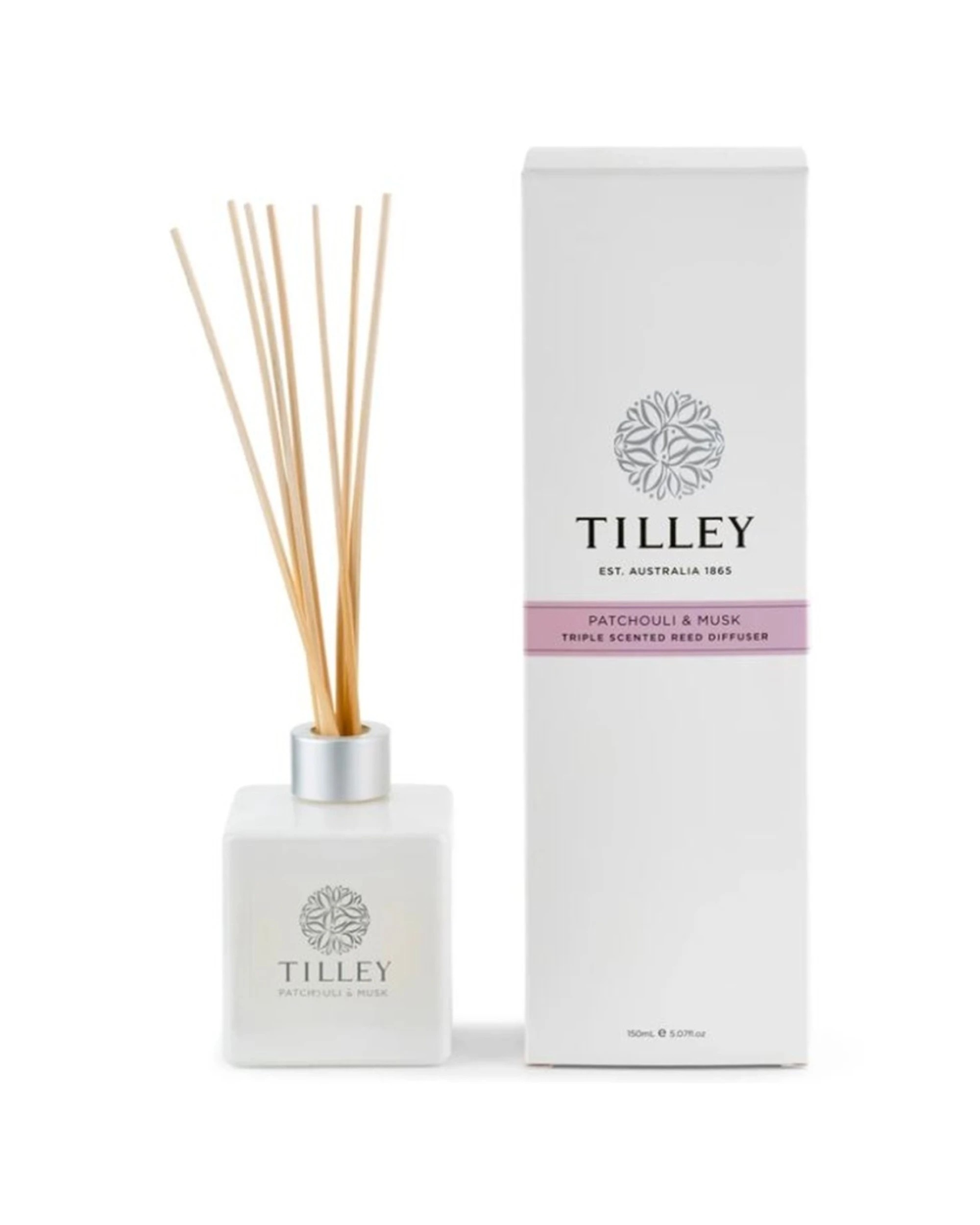 1 Tilley's Reed Diffuser Patchouli & Musk 150ml - White, 1 of 1