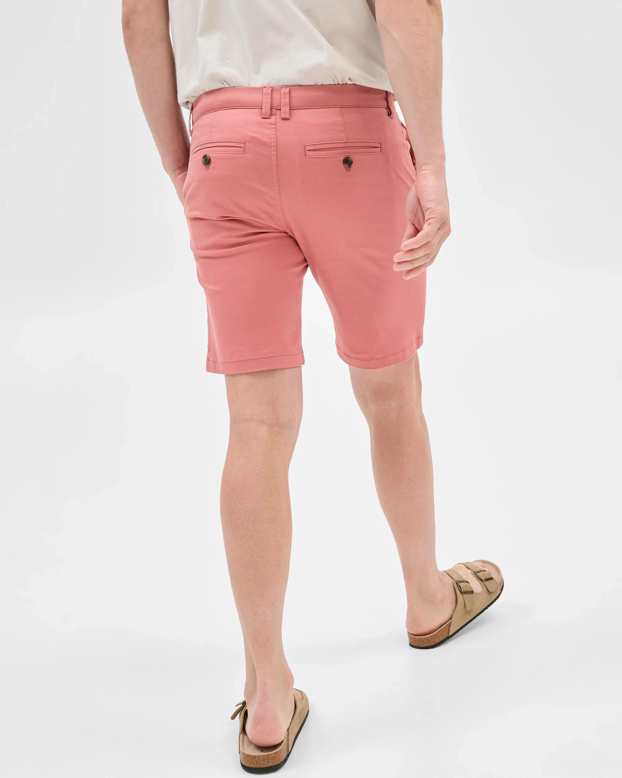 4 Target Australian Cotton Blend Slim Chino Shorts BRICK, 4 of 6