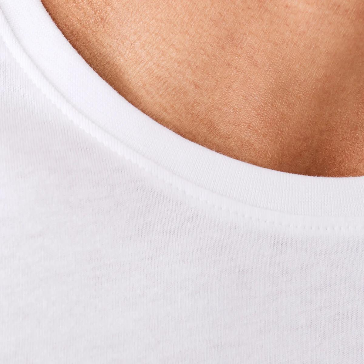 5 Australian Grown Cotton Longline T-shirt White, 5 of 6