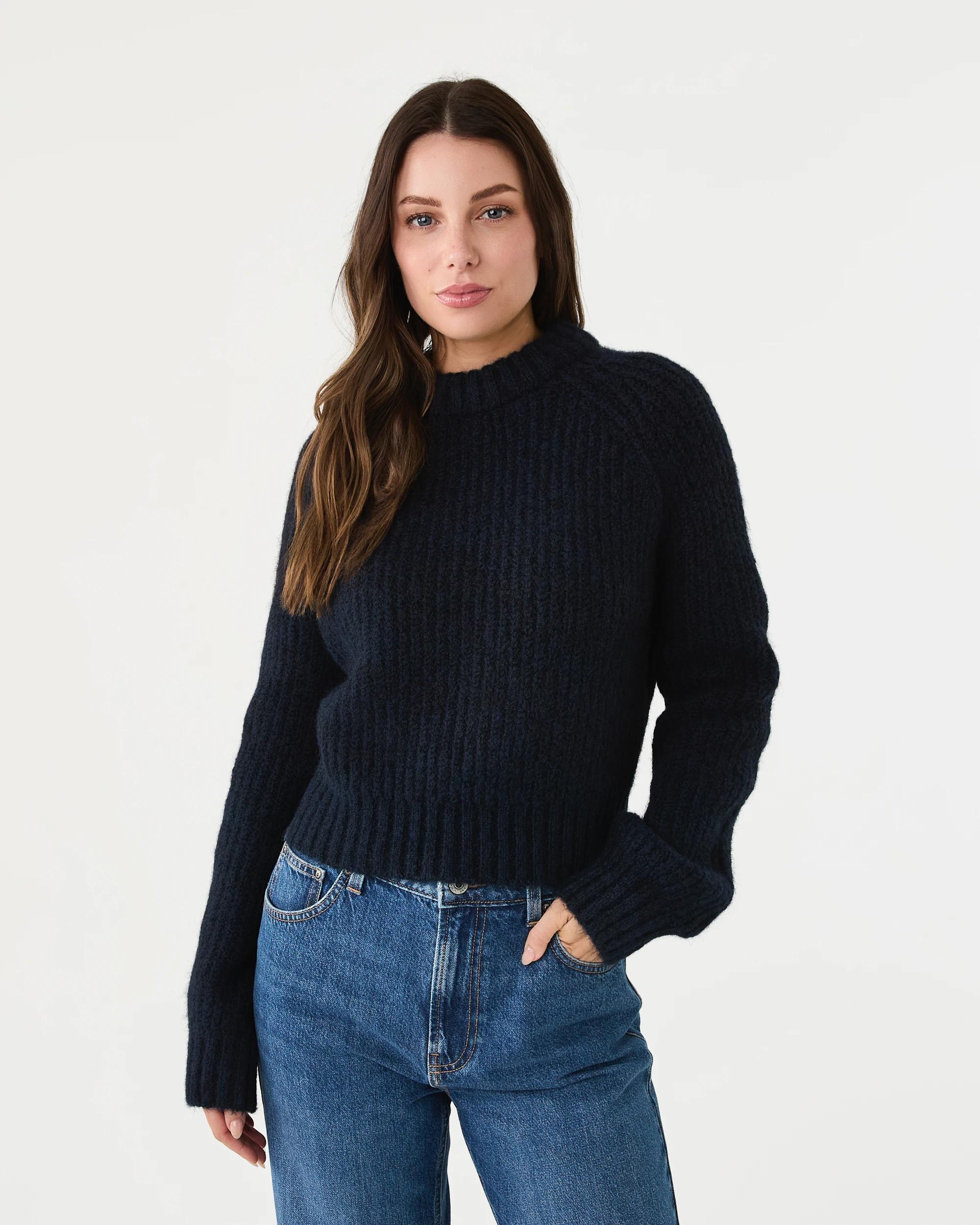 1 Balloon Sleeve Jumper Navy Blaze, 1 of 7