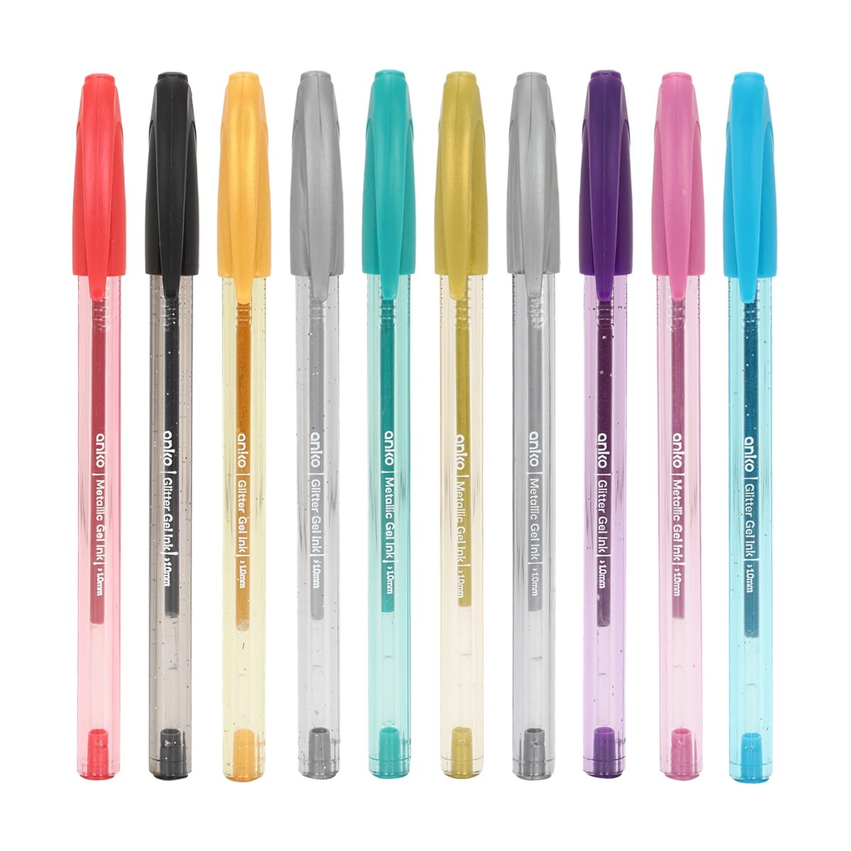 2 10 Pack Glitter and Metallic Gel Pens, 2 of 4