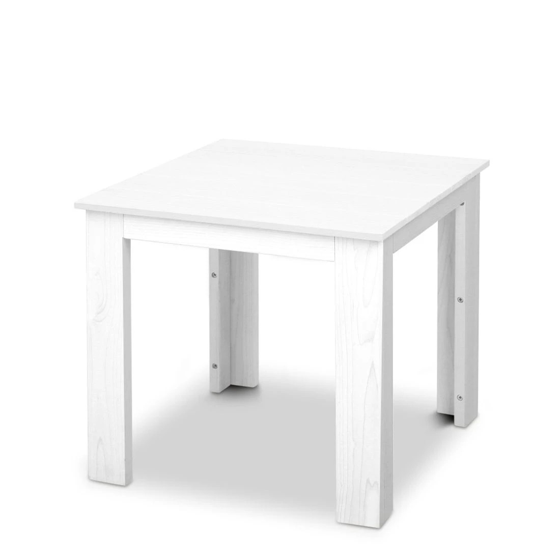 1 Gardeon Coffee Side Table Wooden Desk Outdoor Furniture Camping Garden - White, 1 of 5