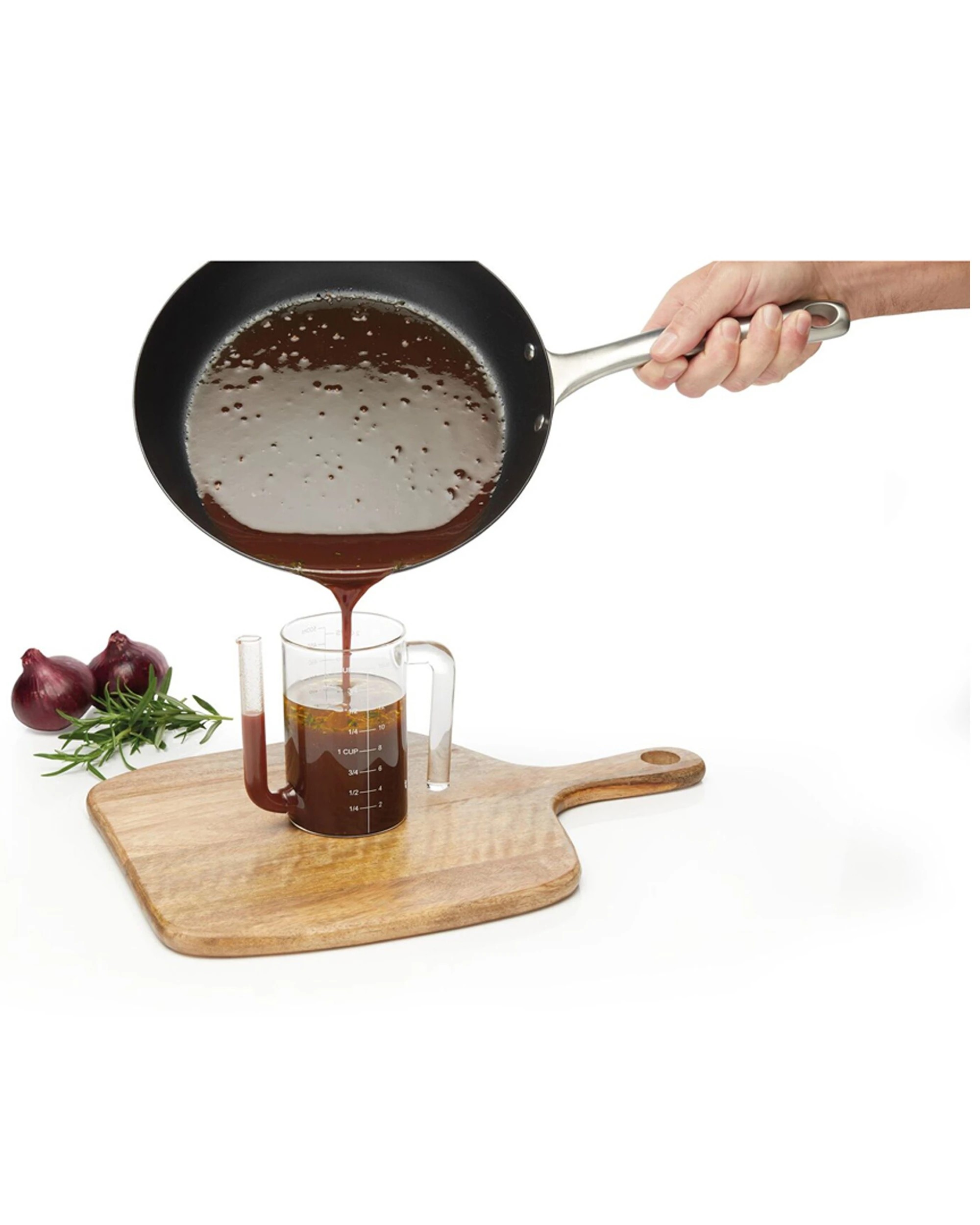 5 Mastercraft 500ml Fat/gravy Separator Cooking/kitchen Container Jug Jar Clear
 - Clear, 5 of 5