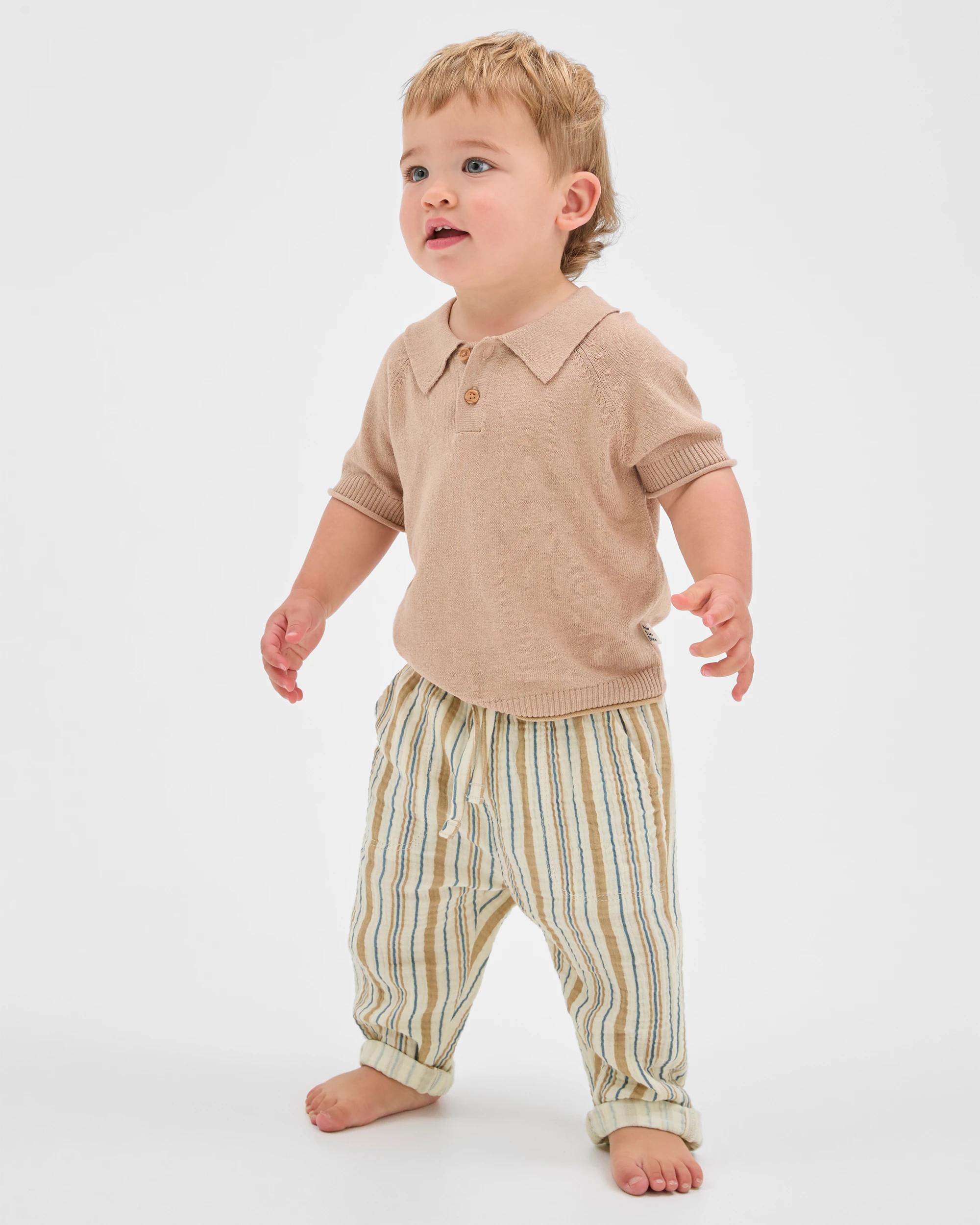 1 Target Baby Muslin Pants NEUTRAL, 1 of 5