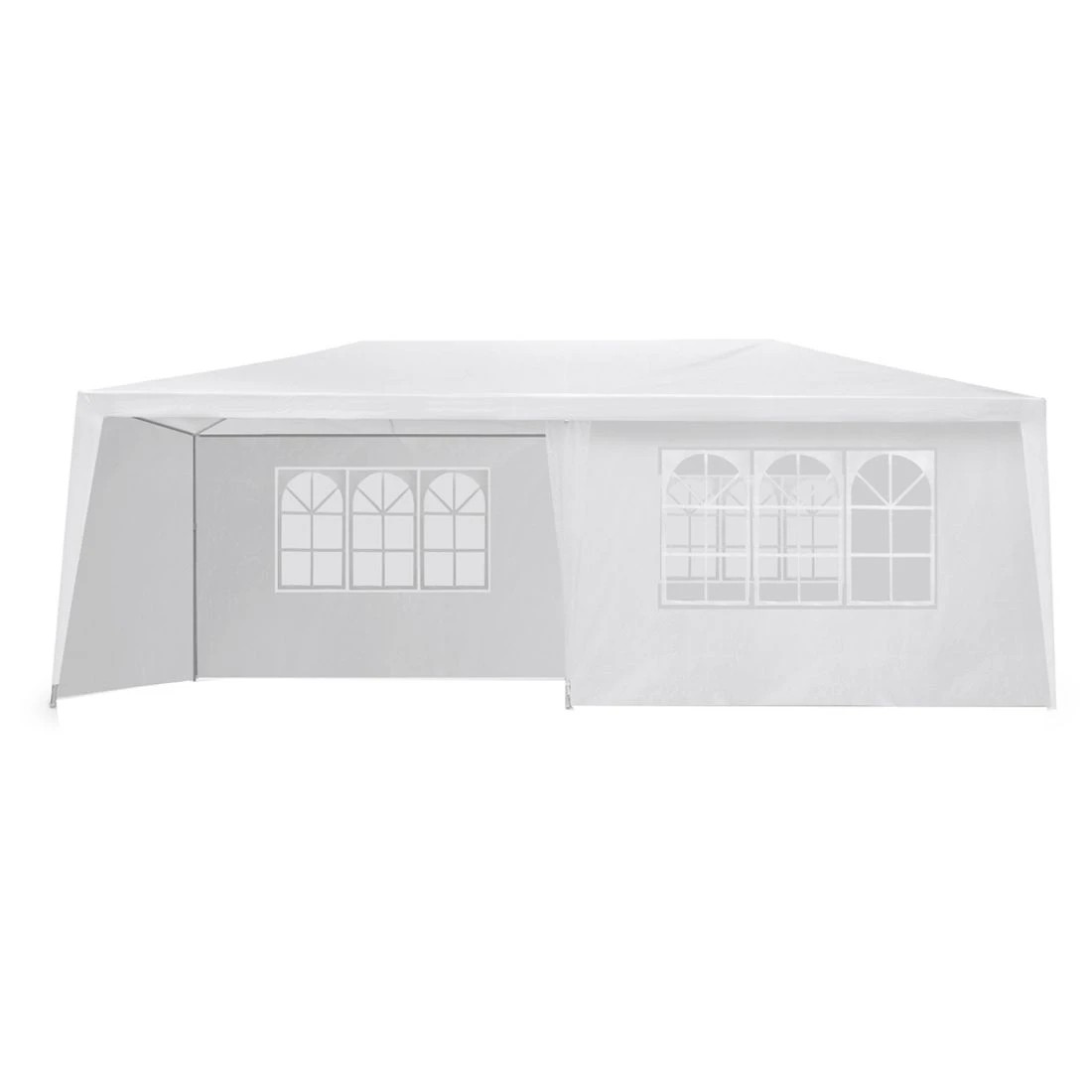 3 Instahut Gazebo 3x6m Marquee Wedding Party Tent Outdoor Camping Side Wall Canopy 6 Panel - White, 3 of 6