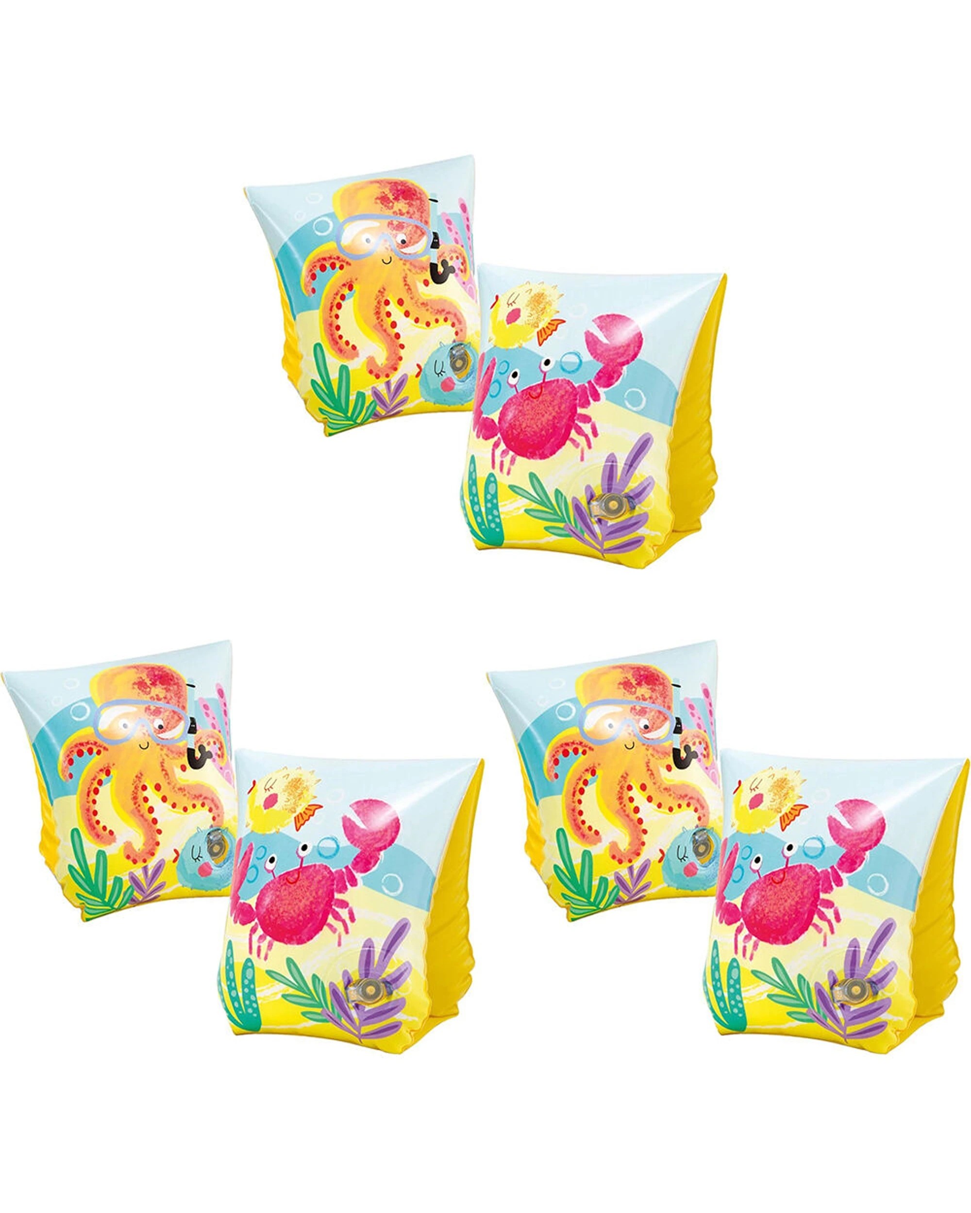 1 Intex 3PK Tropical Buddies Inflatable Kids/Childrens Arm Bands 3-6y+ - Multi, 1 of 4