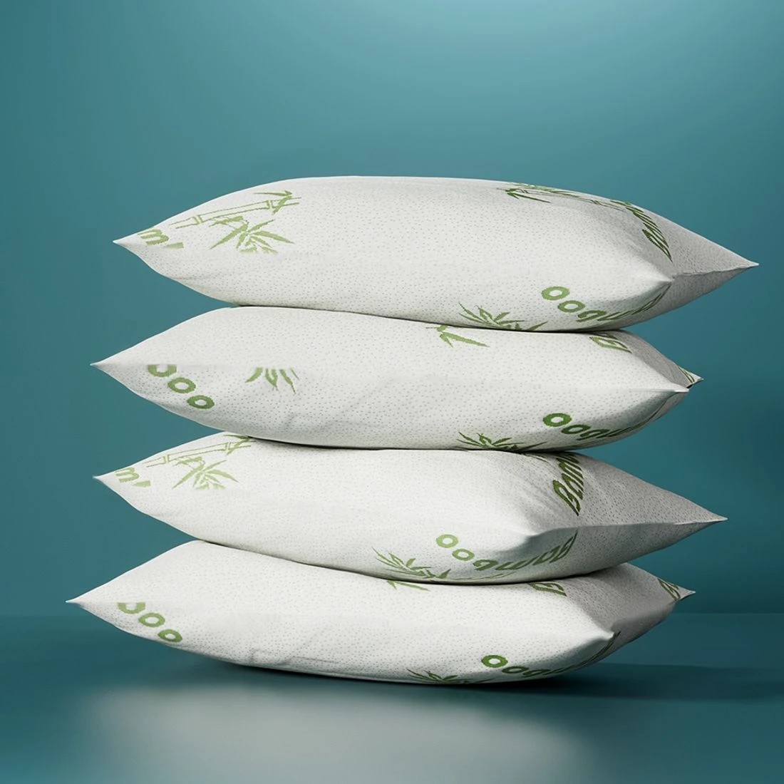 3 Giselle Bedding 4 Pack Bamboo Pillow Family Hotel - White, 3 of 4