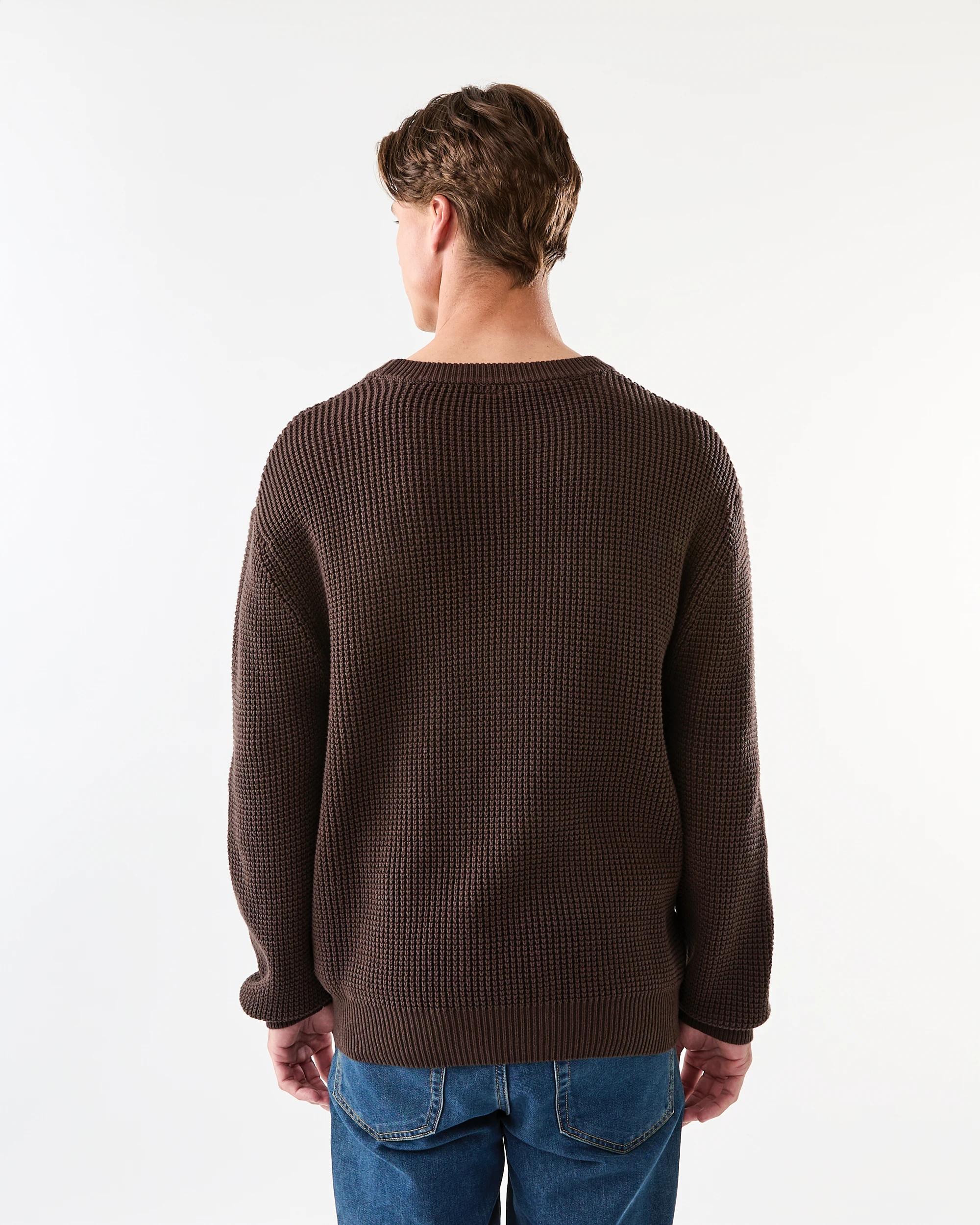 5 Waffle Knit Jumper Brn Mulch, 5 of 6
