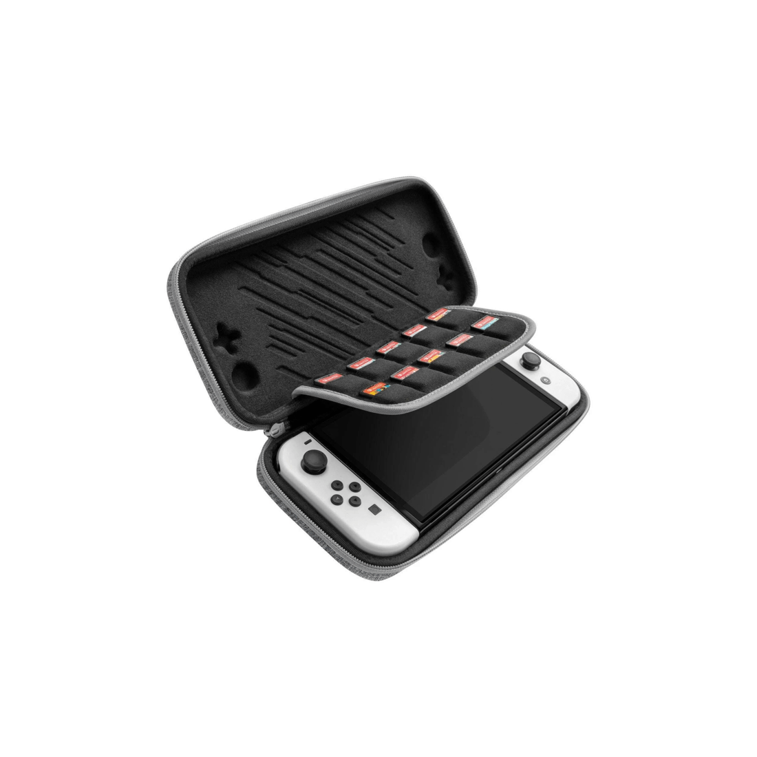 3 TOMTOC Nintendo Switch Case - Gaming Cartridge Holder - Travel Gaming Case
 - grey, 3 of 7