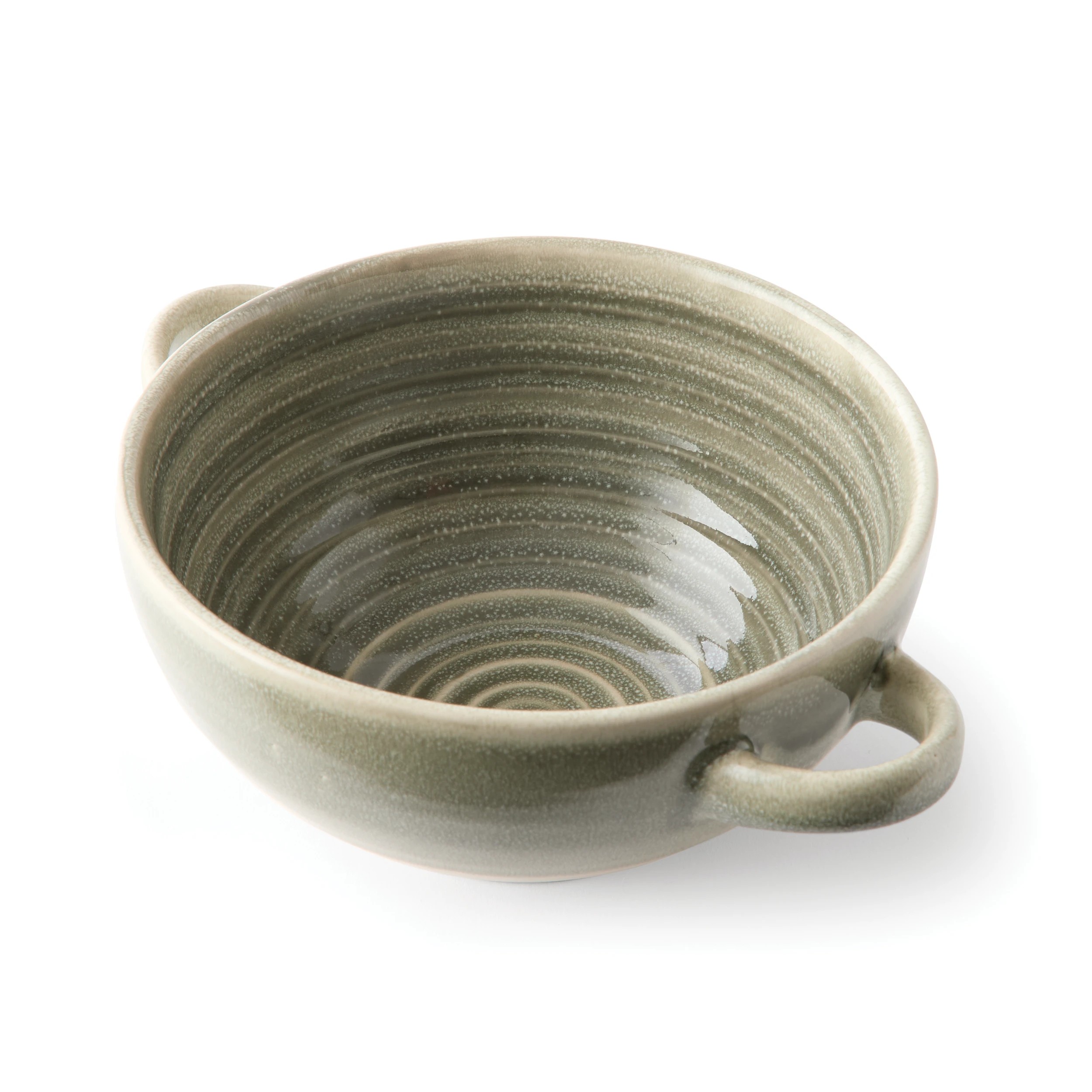 8 Set of 2 Green and Chocolate Bowls, 8 of 10