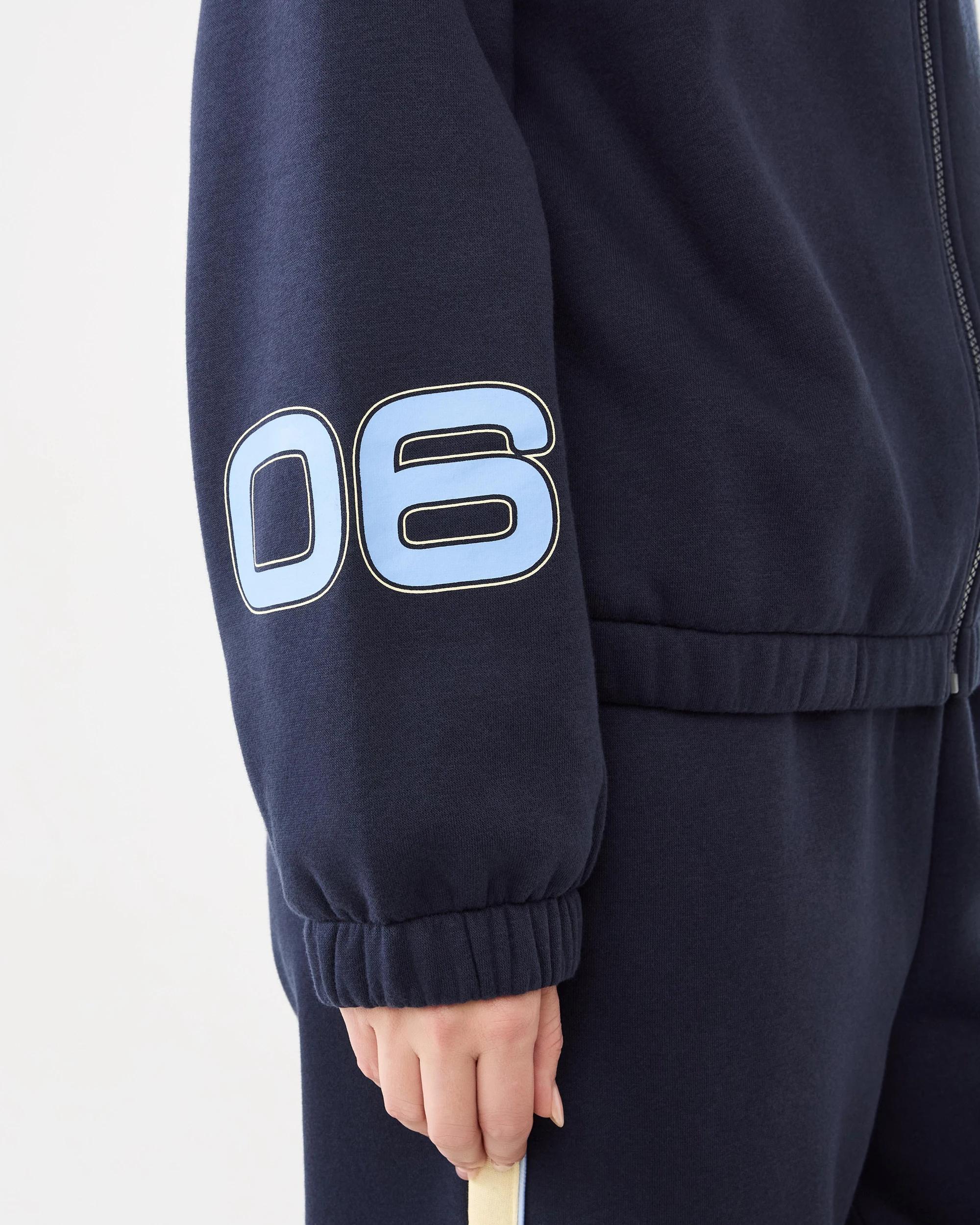 7 Zip Through Bomber Hoodie Calm Club, 7 of 9