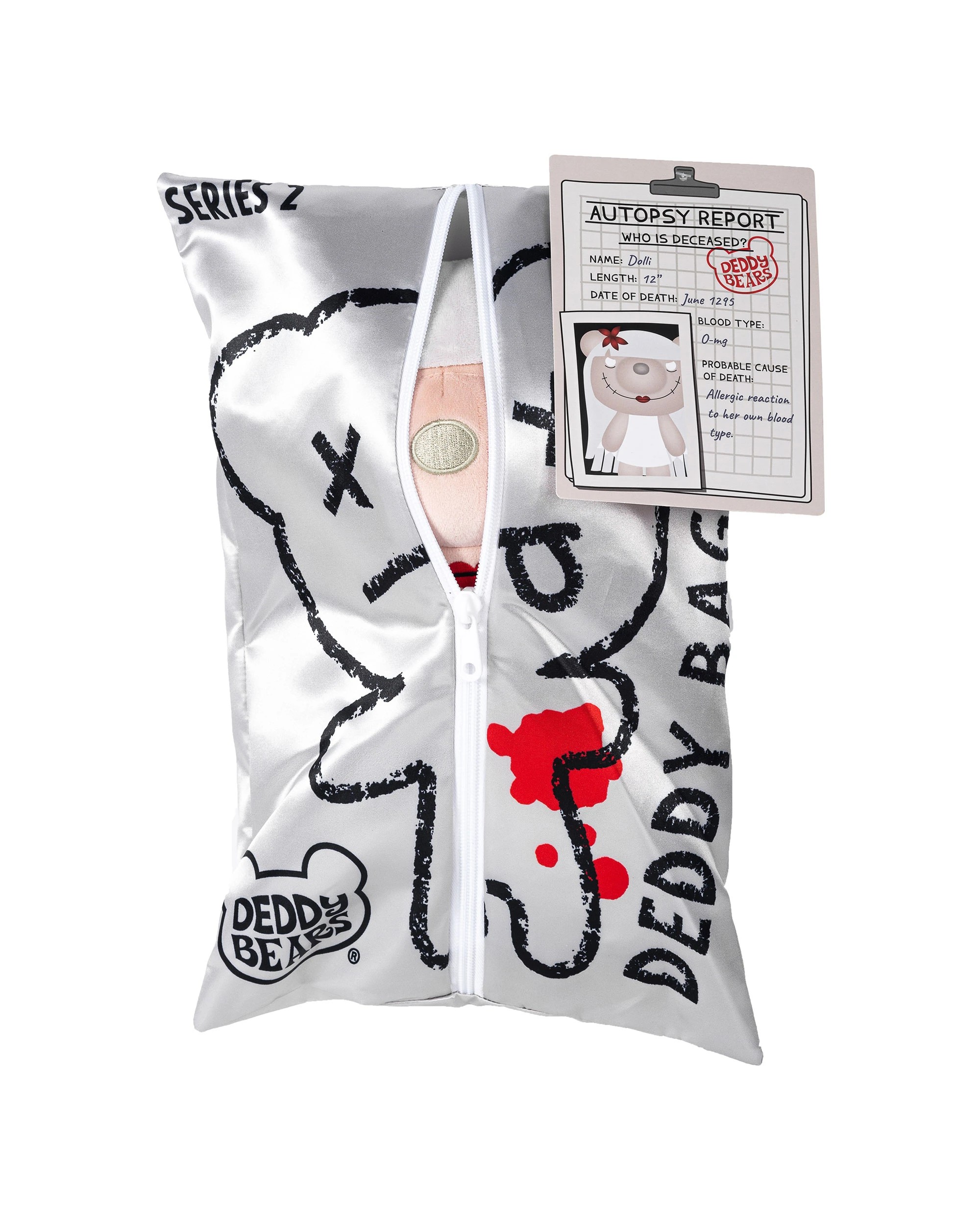 2 Deddy Bears - Dolli Bear, Series 2, Plush in Bag, Soft Toy, Pink, 30cm (Height) - Multi, 2 of 4