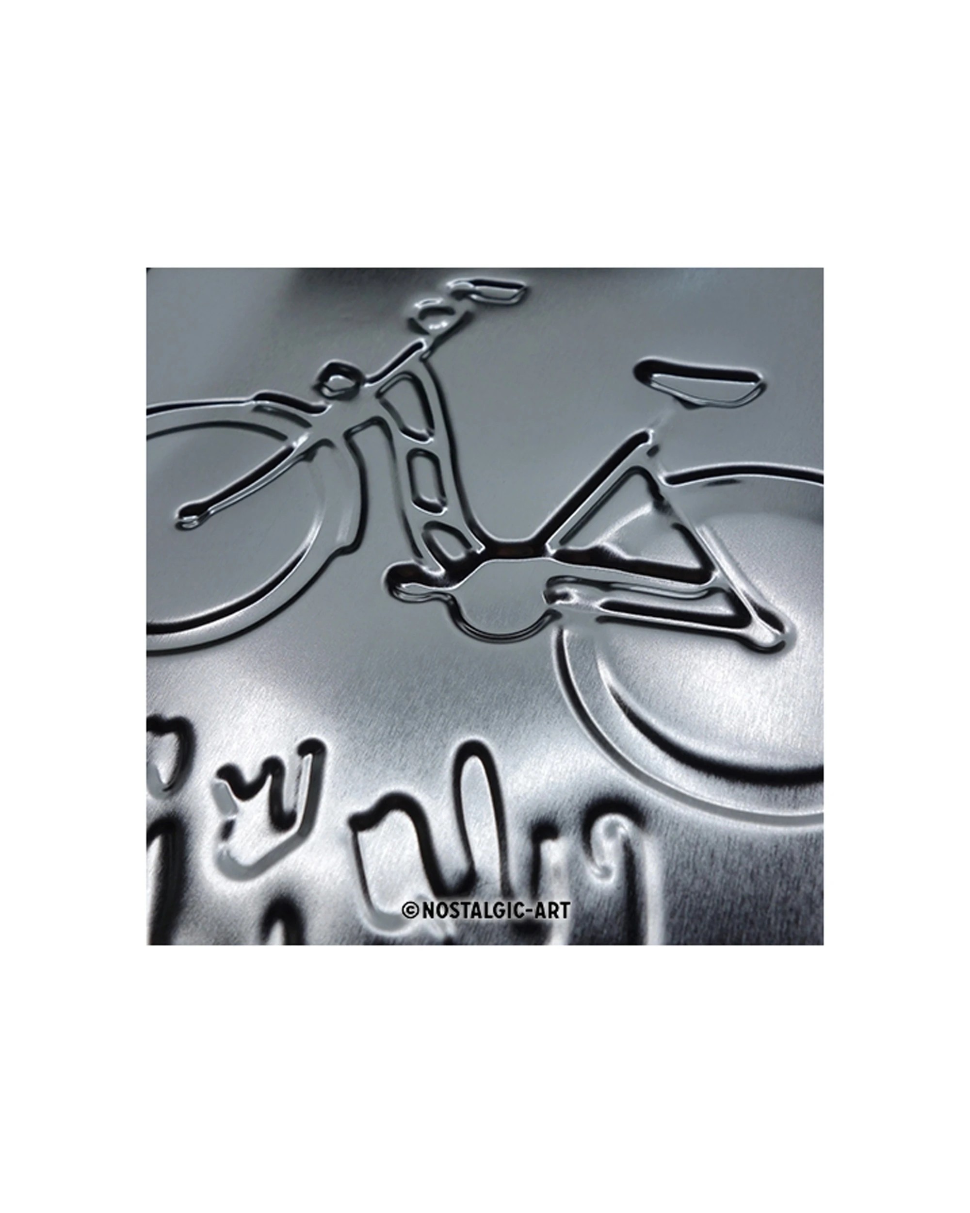 4 Nostalgic-Art Medium 20x30cm Metal Wall Art Sign Plaque - Bicycle Beautiful Ride - Multi, 4 of 4
